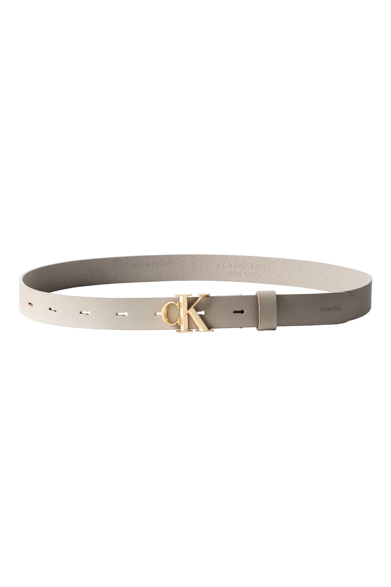 FACTED BUCKLE 25M BELT DESSERT TAUPE/ANTIQUE LIGHT GOLD 1