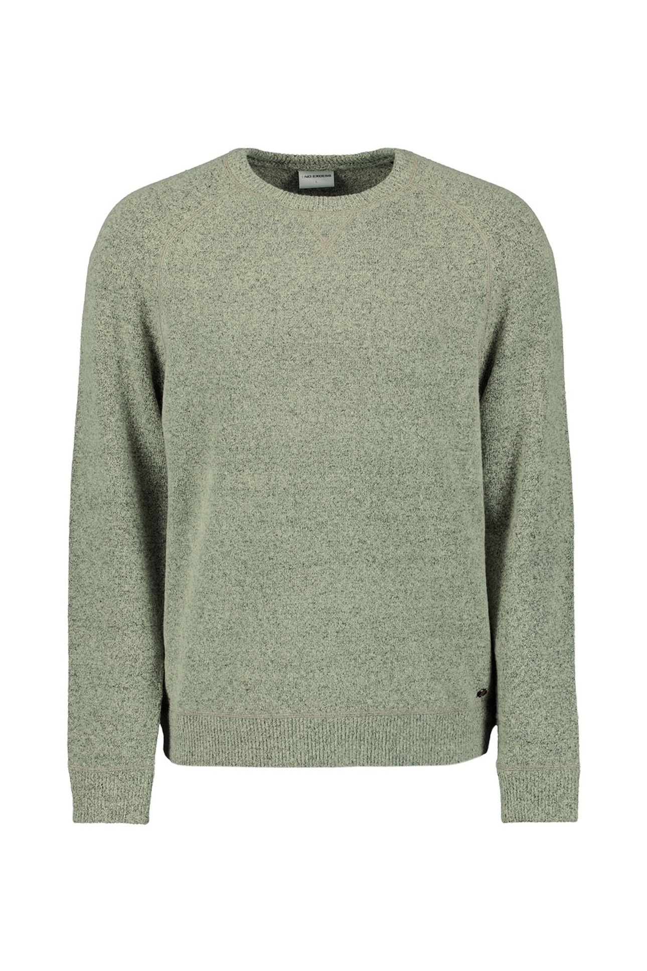 PULLOVER CREWNECK SOFT WOOL BLEND LIGHT MOSS 4