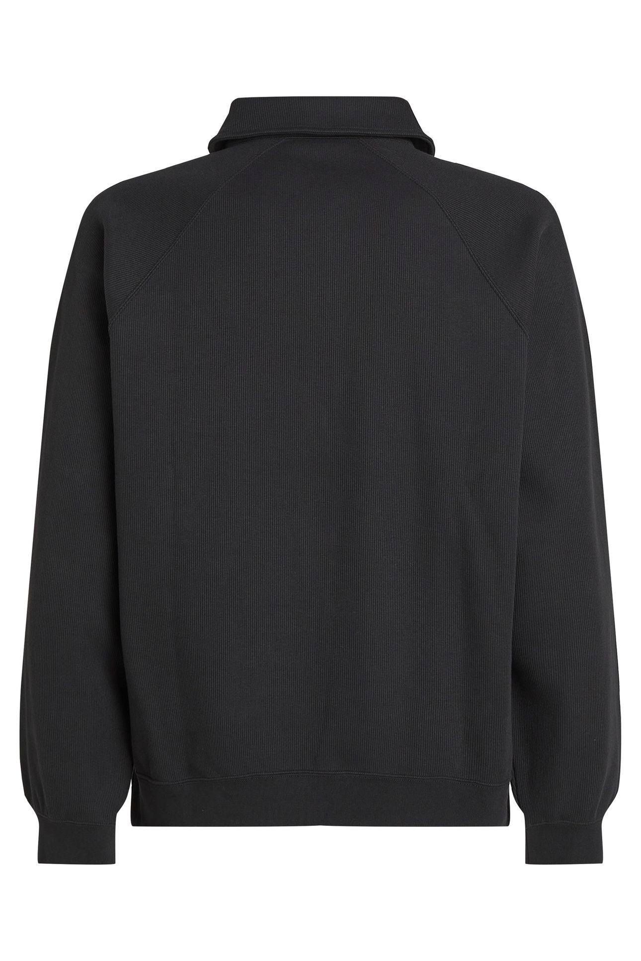 LONG SLEEVE DOUBLE KNIT RIB LOGO BLACK 5