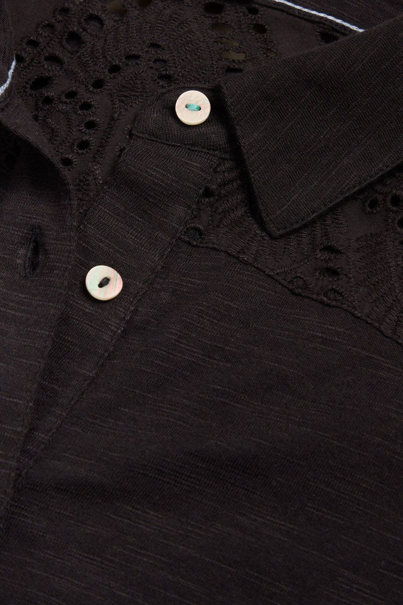 RUA BRODERIE SHIRT DRESS PURE BLACK 5