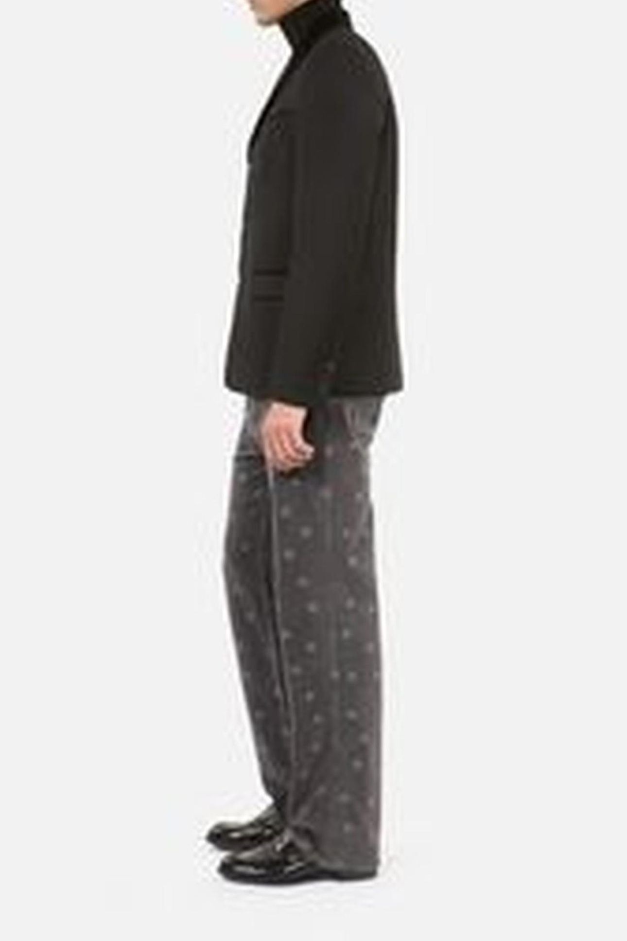 STRAIGHT-CUT JACKET WITH 3 BUTTONS & 3 POCKETS BLACK 6