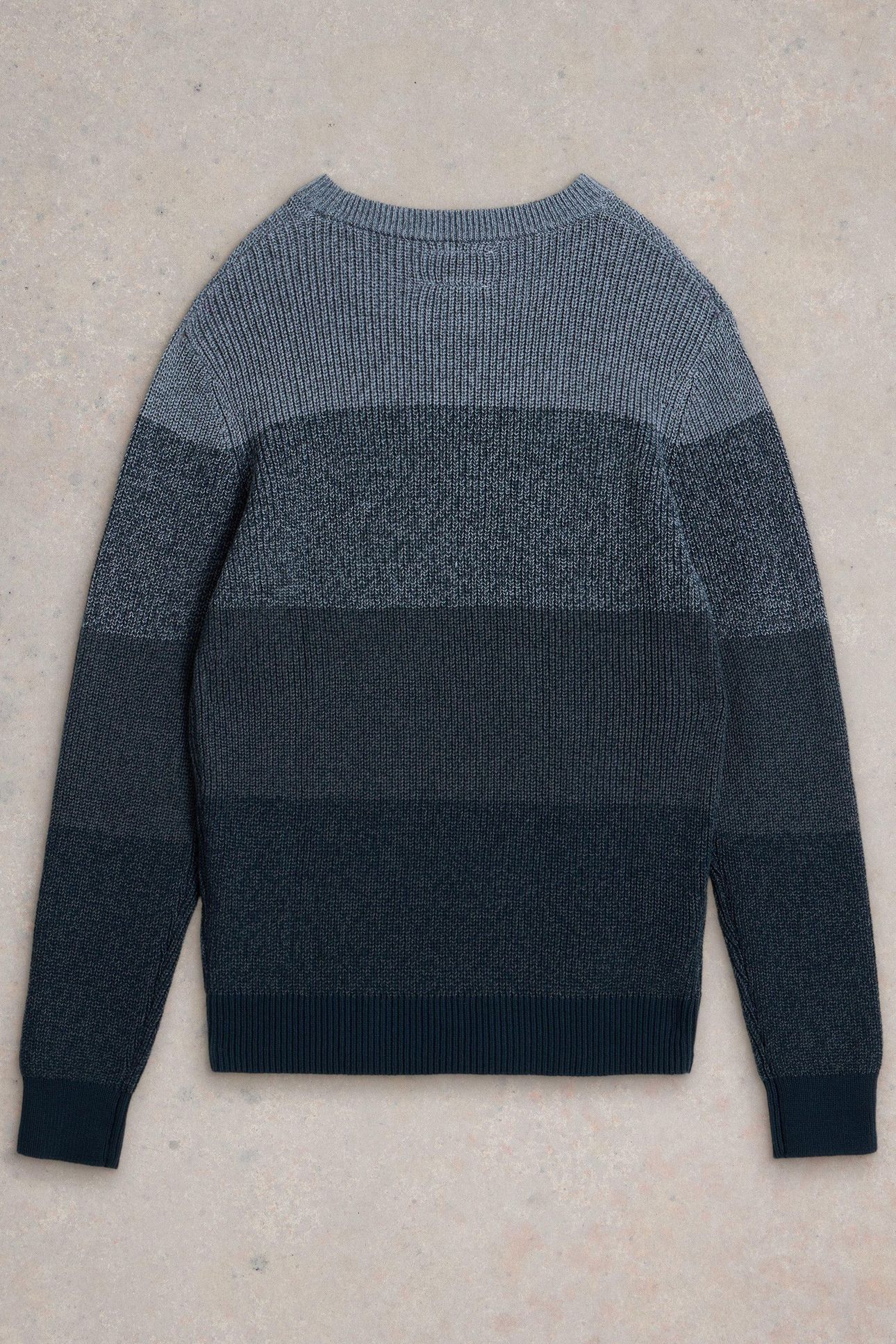 TWISTED COLOURBLOCK CREW DARK NAVY 2