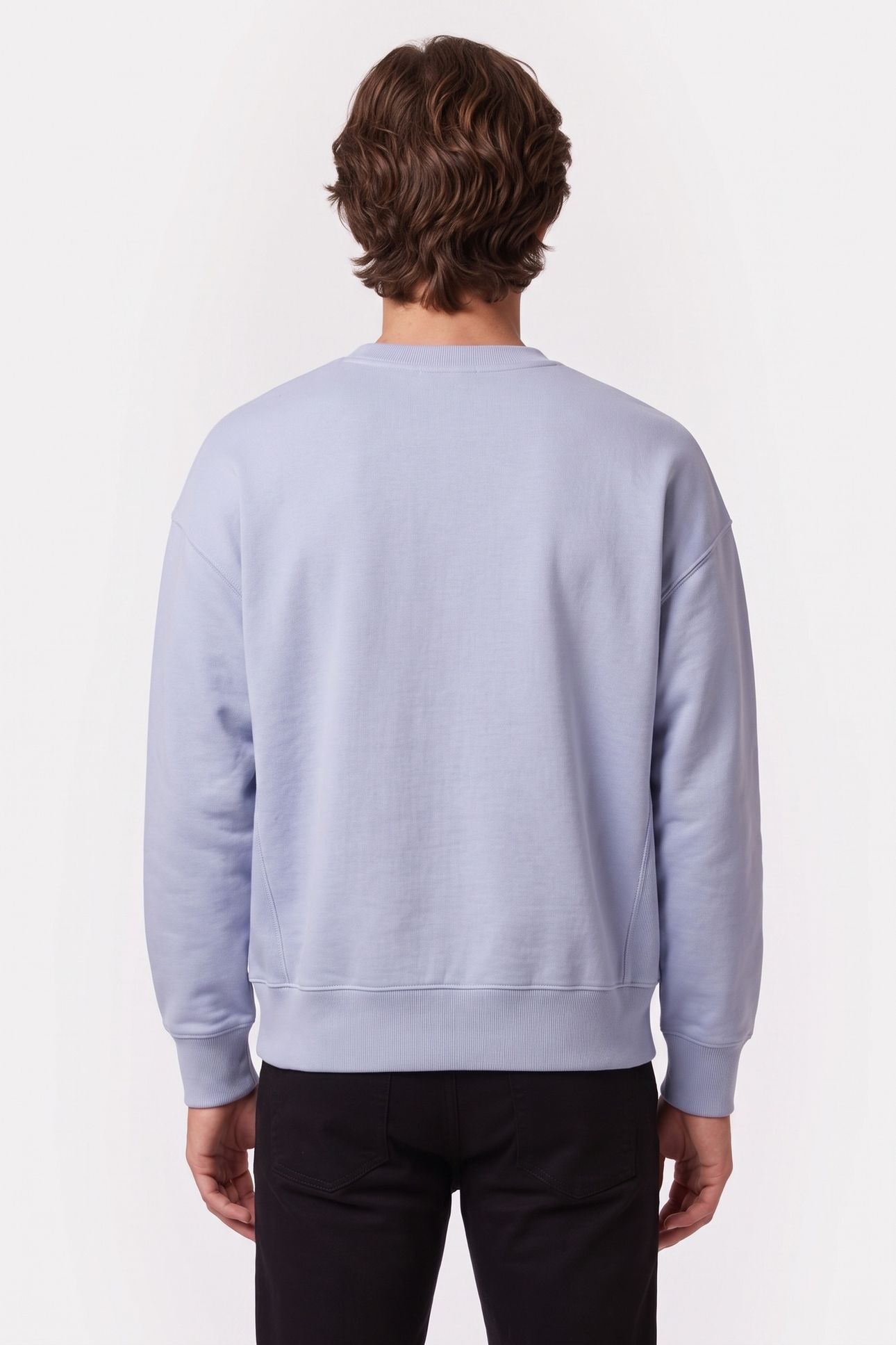 LONG SLEEVE PREMIUM TERRY MONOGRAM CASUAL BLUE 2