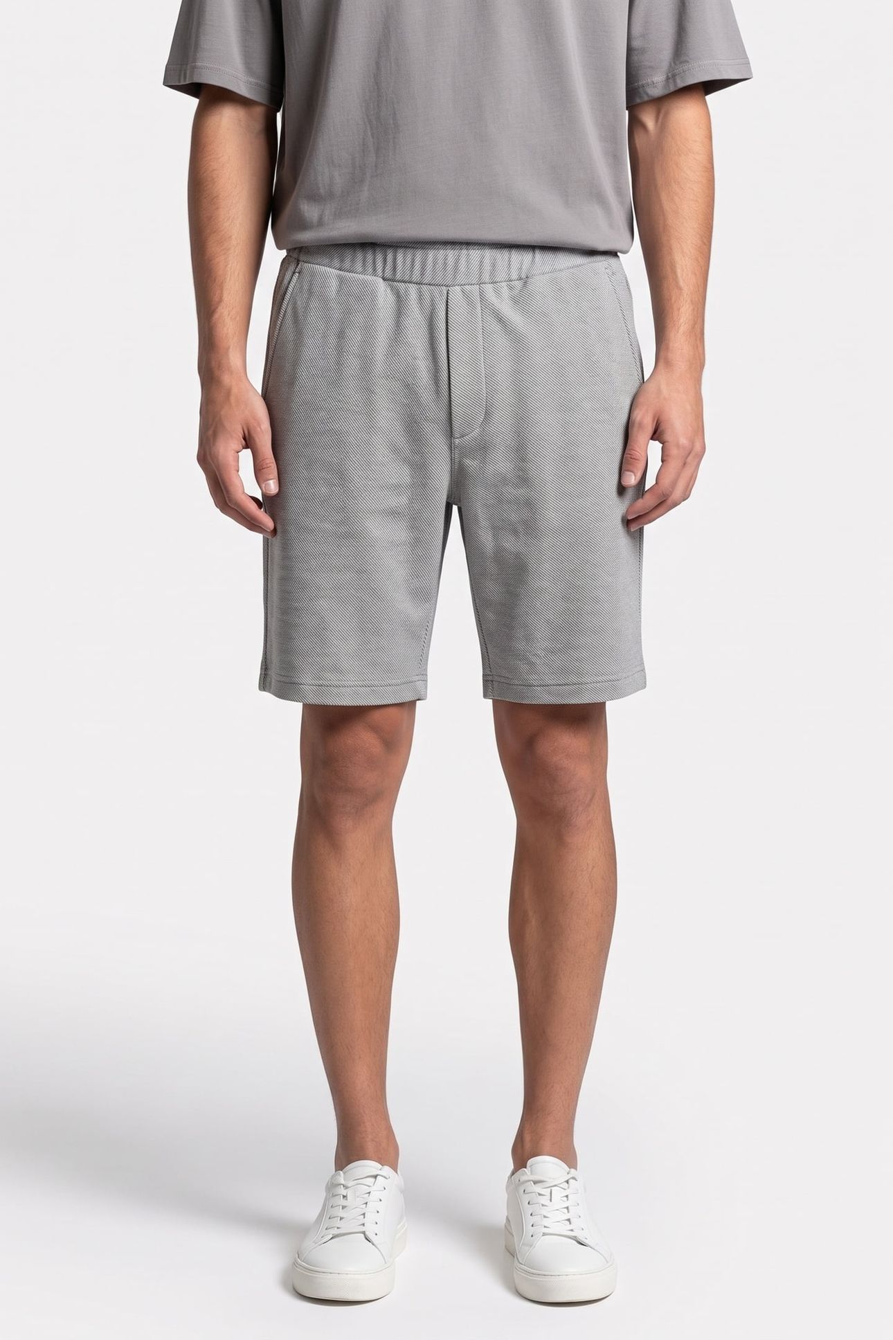FEELGOOD SHORTS GRIS CHINE 1