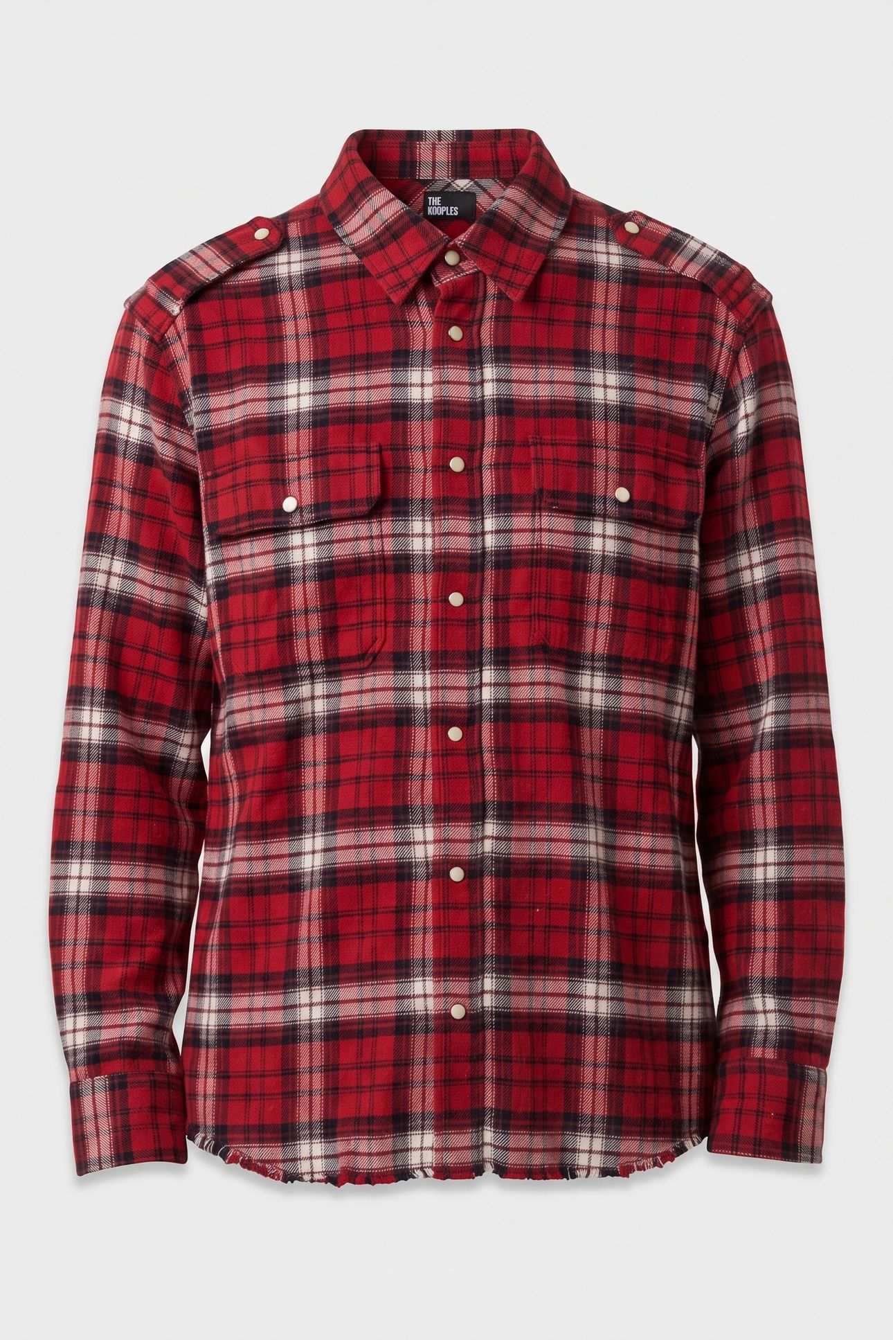 LONG-SLEEVED CHECKED SHIRT BLACK-RED-WHITE 3