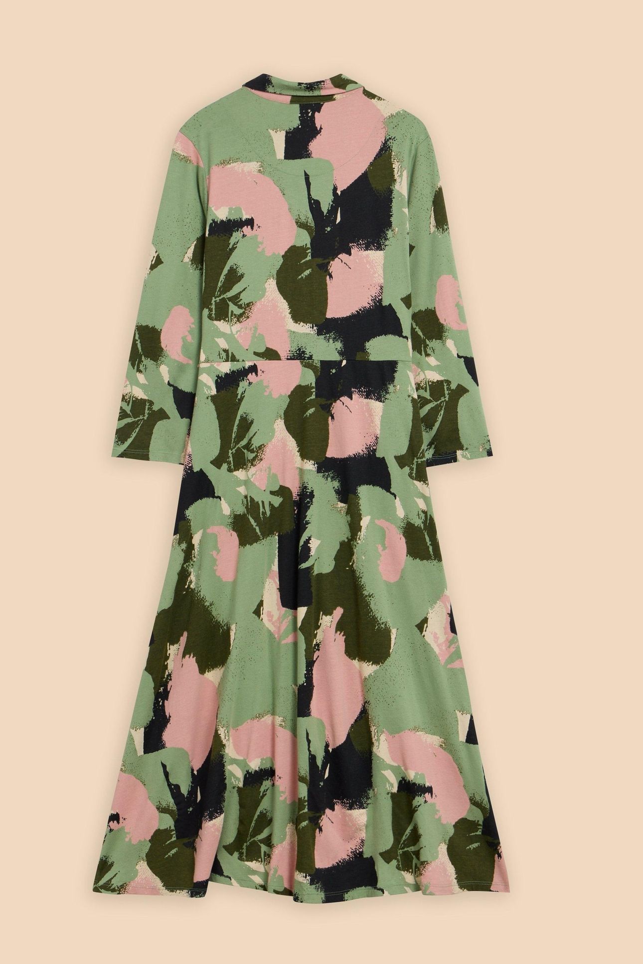 ADA JERSEY SHIRT DRESS GREEN MULTI 6