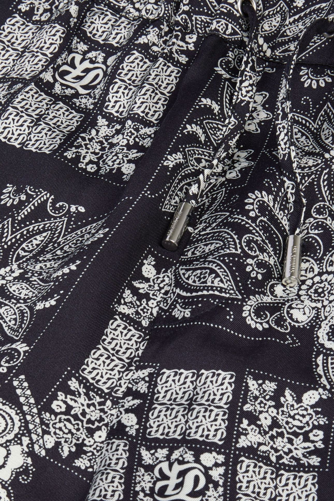 SHORTS WITH ELASTIC WAIST NAVY/WHITE 6