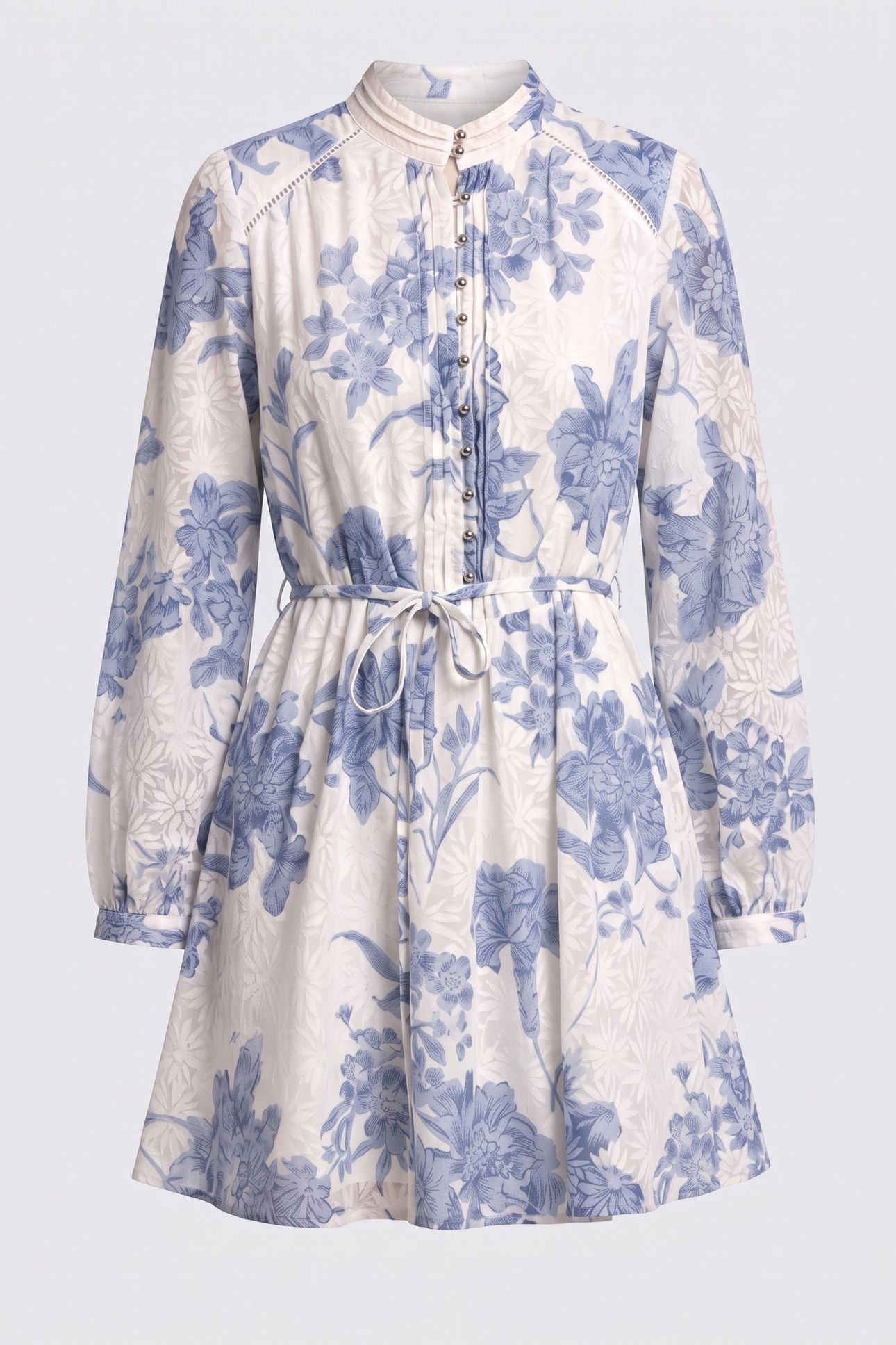 GUESS ECO ADÈLAIDE LS FLARE DR DREAMING LILIES PRIN 3