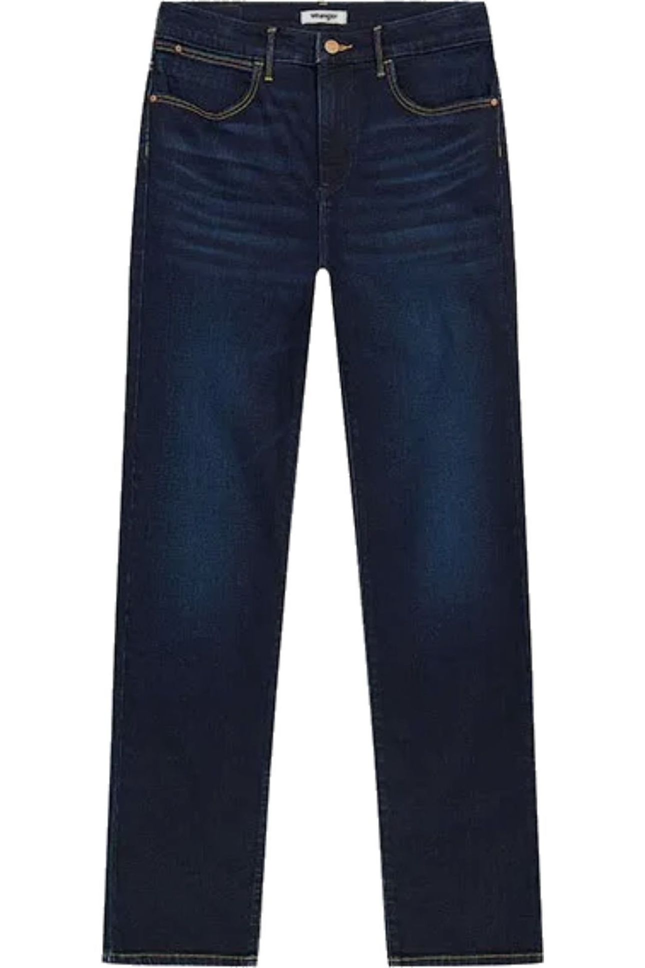 SLIM DARK WASH DENIM BLUE JEANS 4