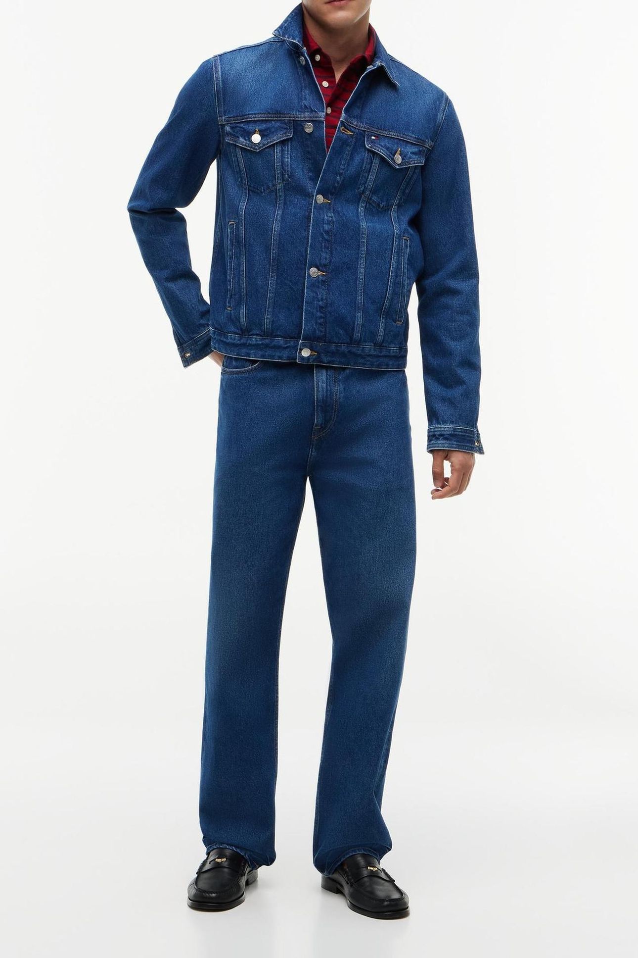 REGULAR TRUCKER JACKET IKE BLUE 1