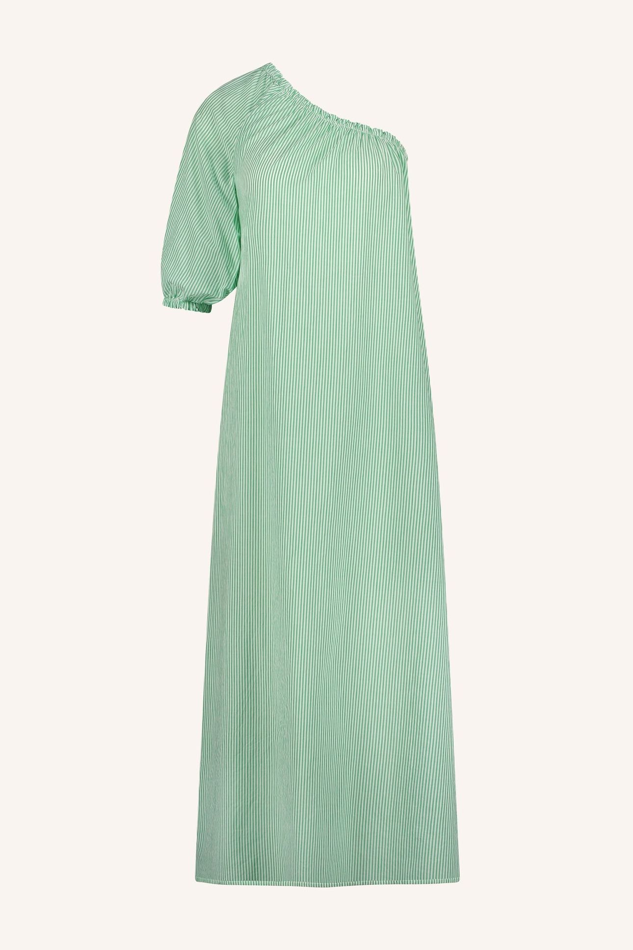 STELLA DRESS GREEN PIN STRIPE 6