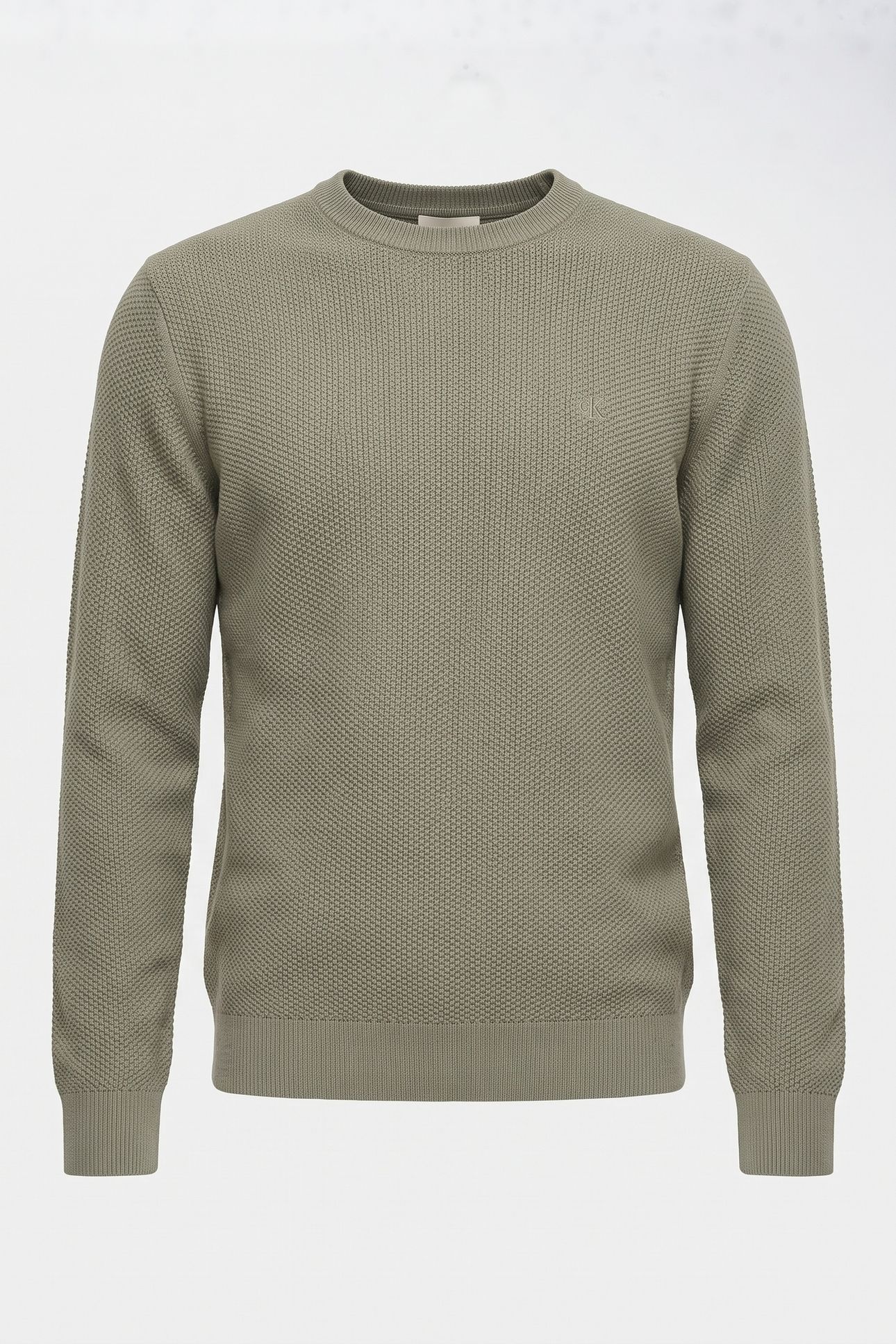 LS TEXTURED COTTON SWEATER SHADOW 3