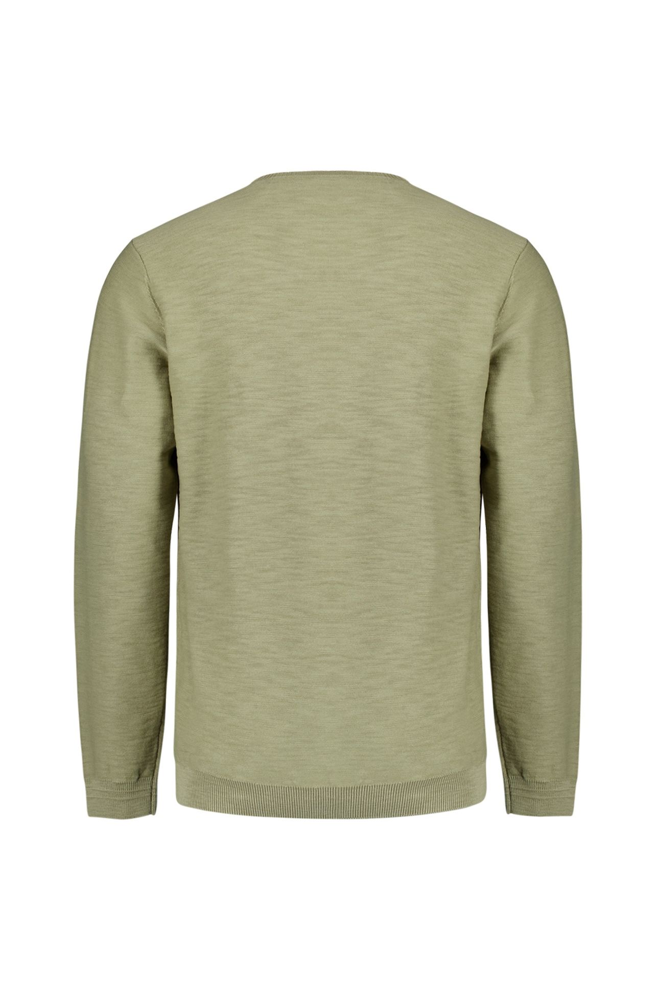 PULLOVER CREWNECK GARMENT DYED + STONE WASHED LIGHT MOSS 5