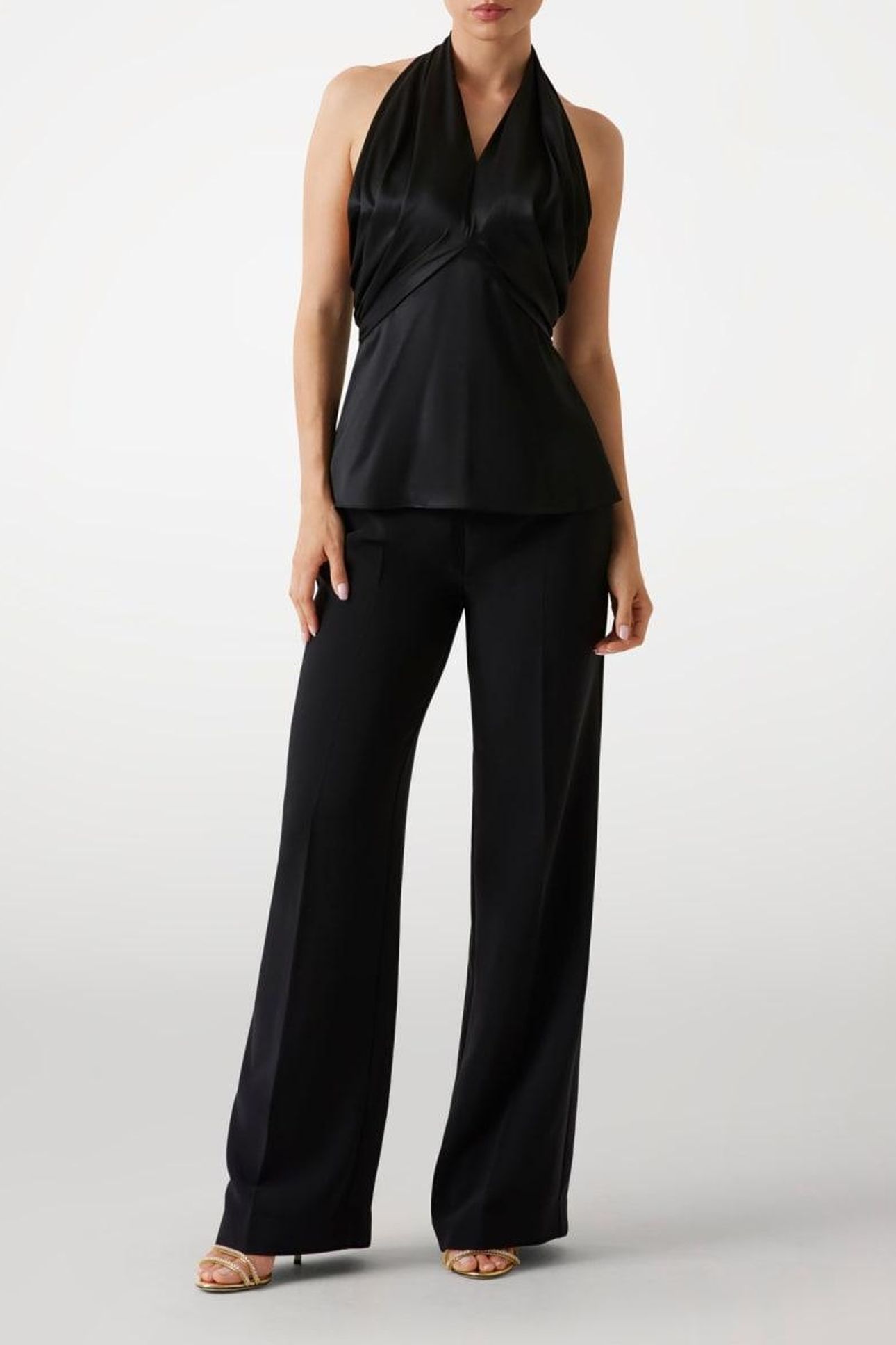 ARETHA HALTER KNOT T JET BLACK A996 3
