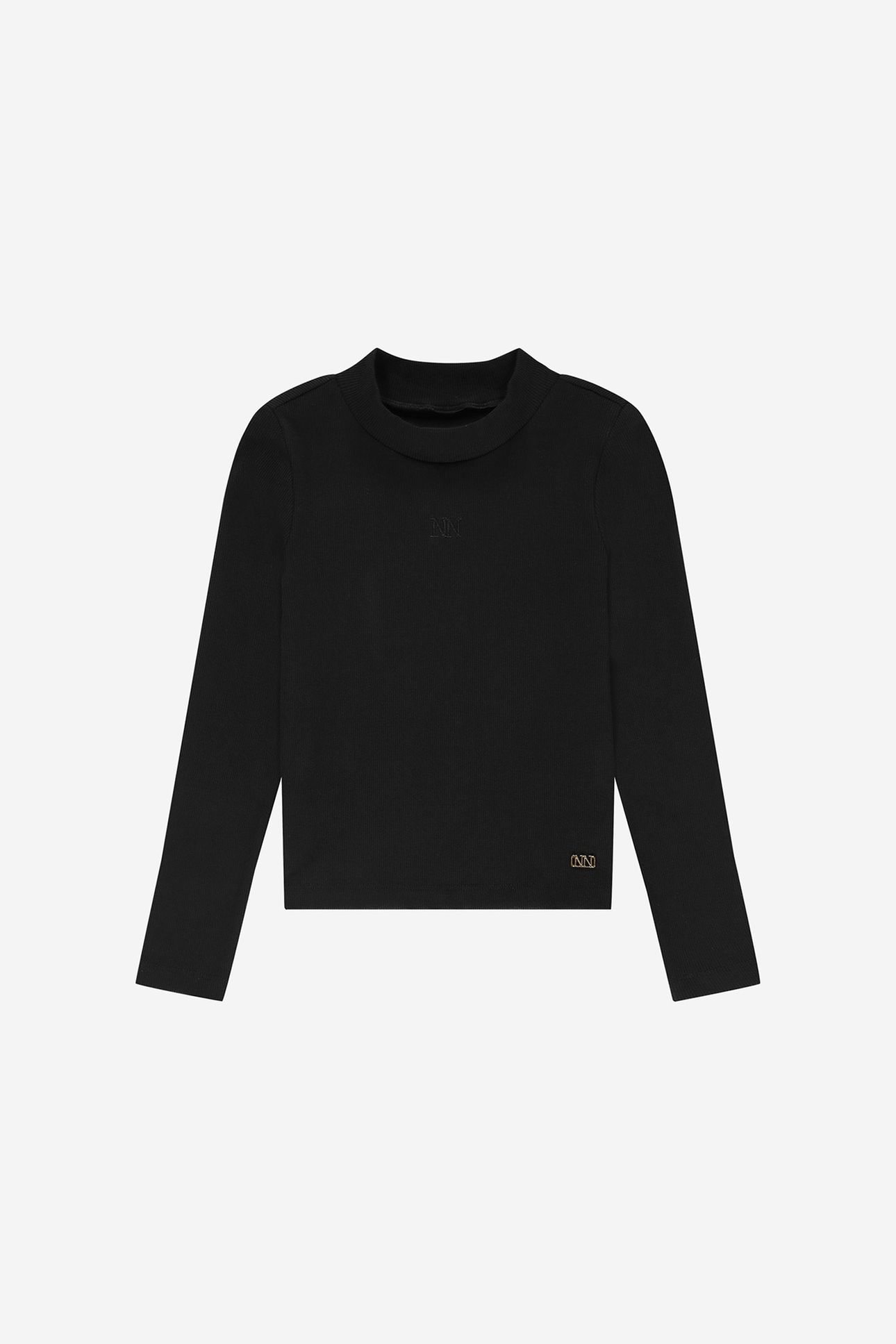 LUCI RIB TOP BLACK 1