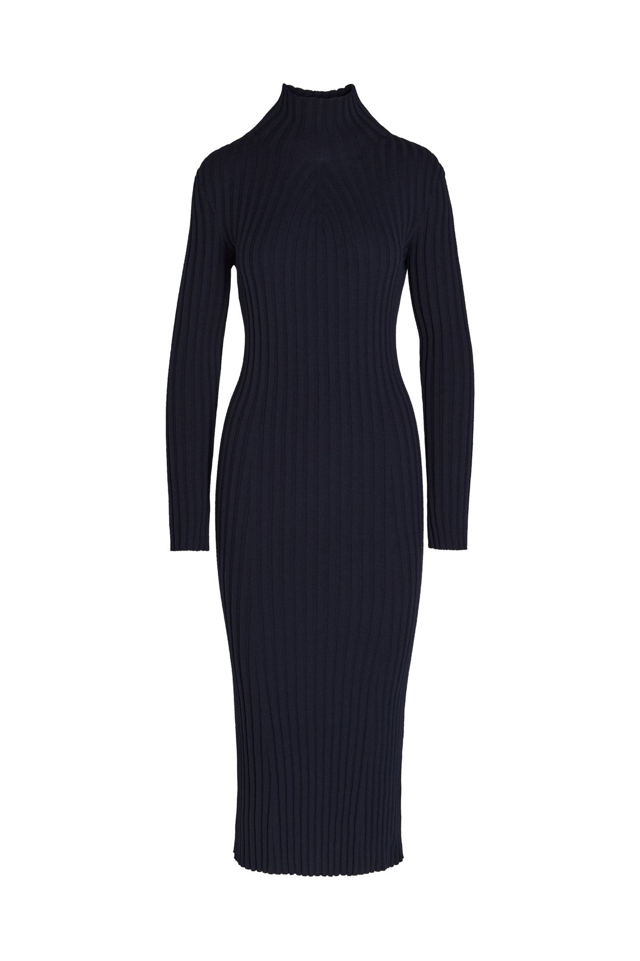 FOLAS V1.Y8.02 FLAT-KNIT-DRESS DARK NAVY 2