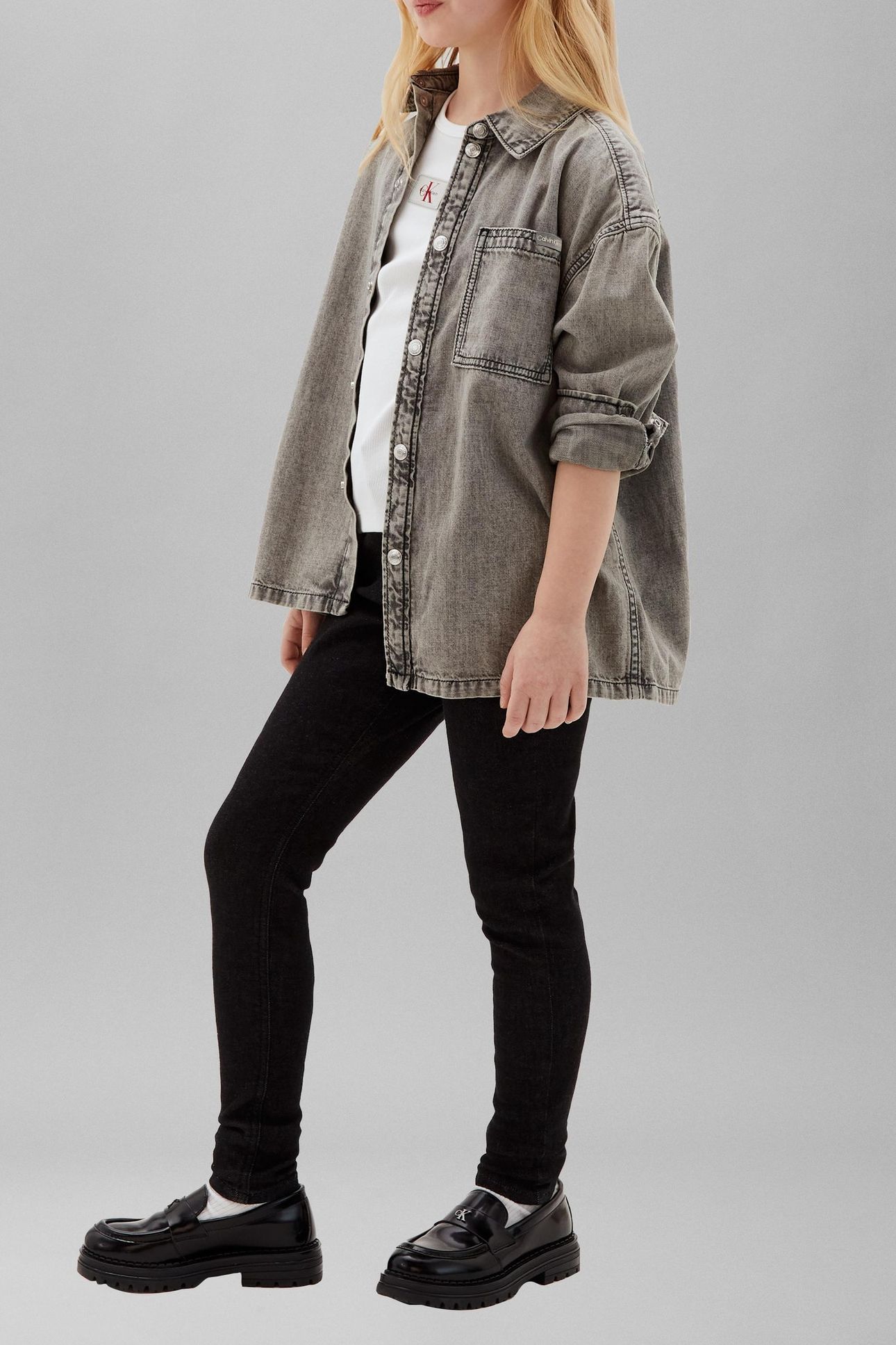 GIRLS SKINNY WASHED BLACK JEAN WASHED BLACK 3