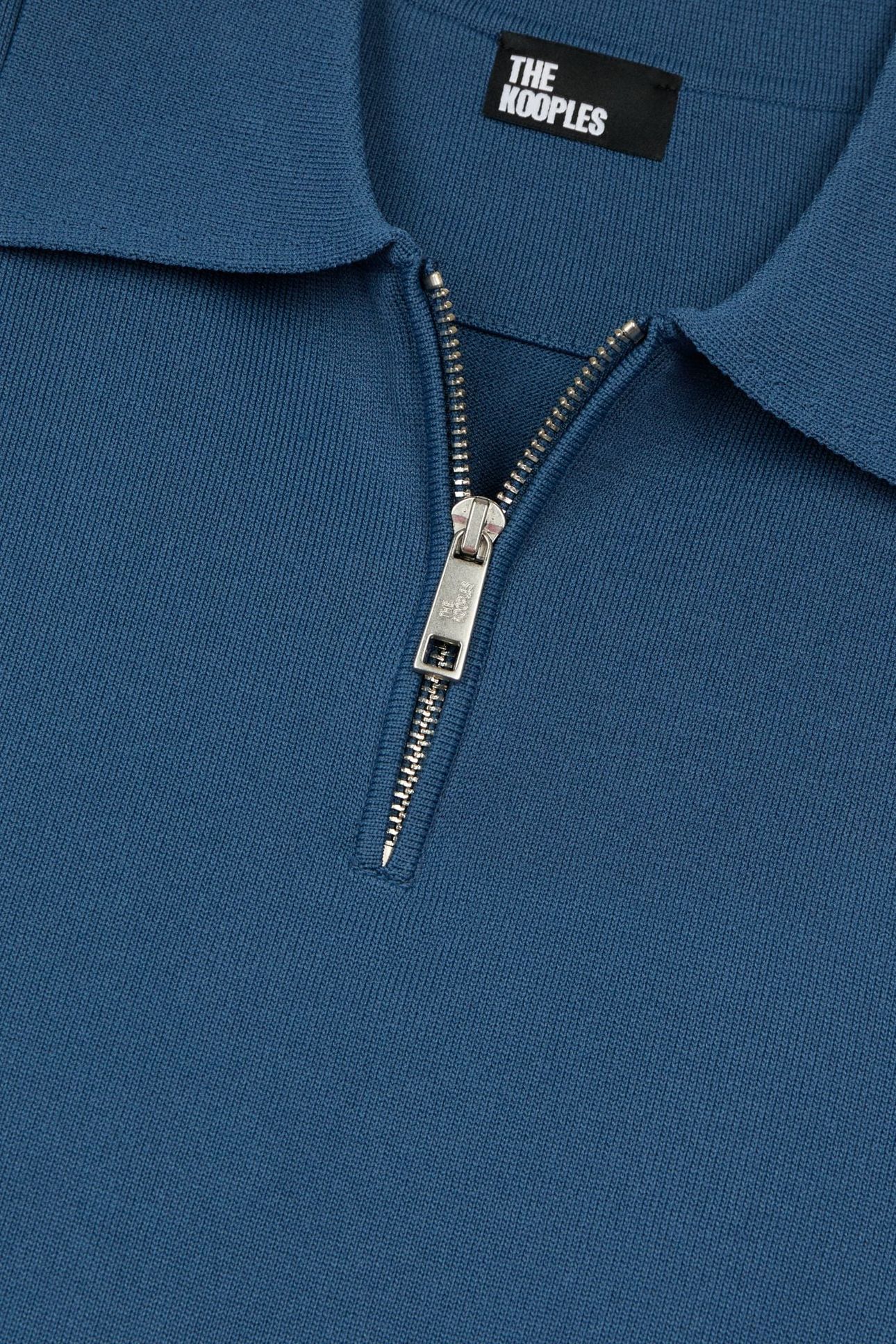 SHORT-SLEEVED SWEATER WITH ZIP DETAIL MIDDLE NAVY 6