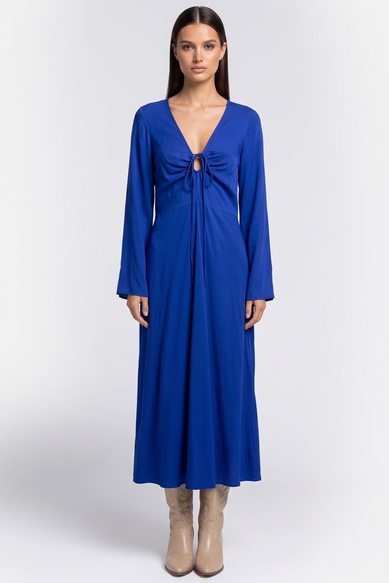 GIANNA DRESS BLUE 1