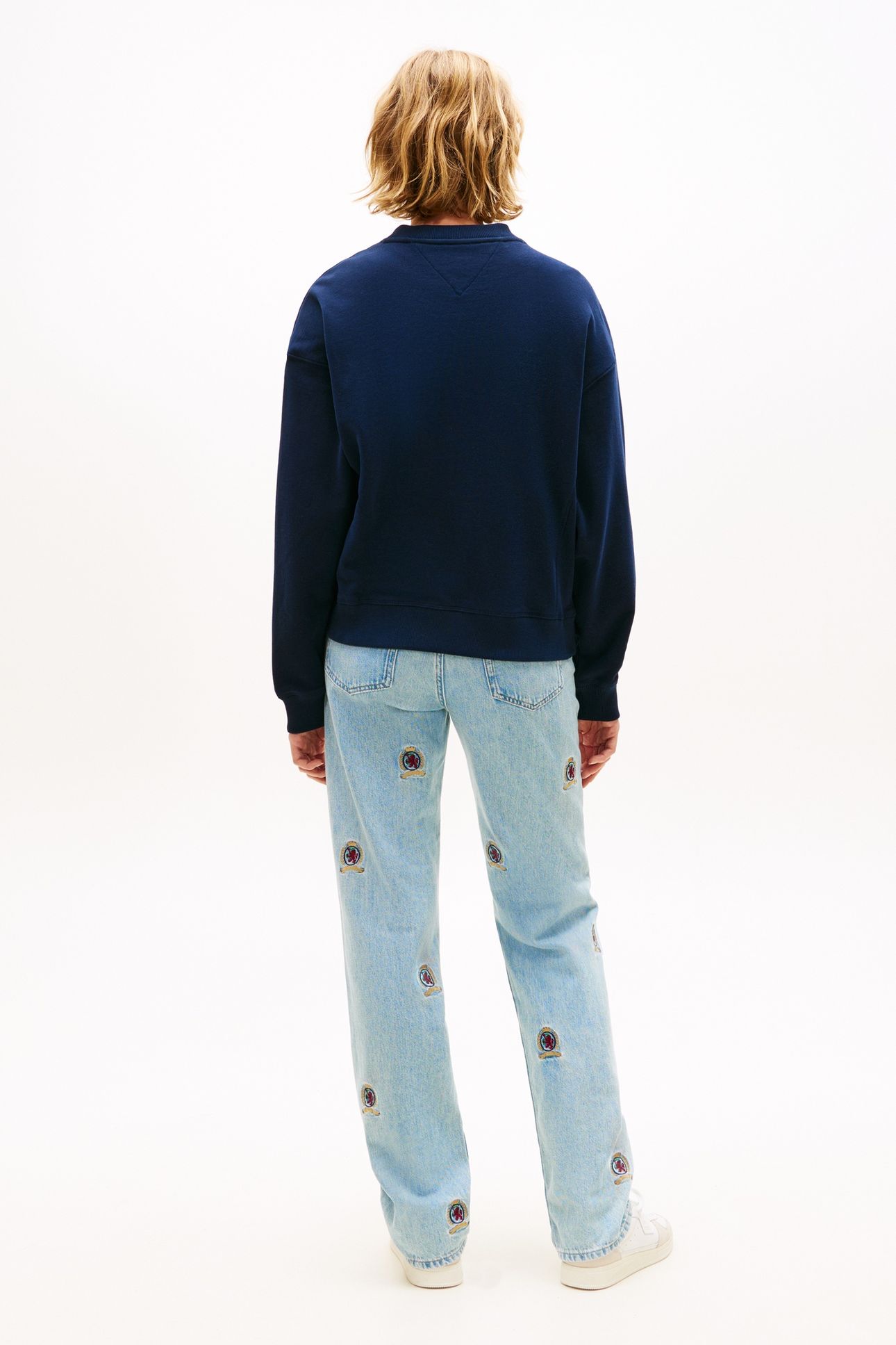 BOXY WAVY FLAG CREW DARK NIGHT NAVY 3