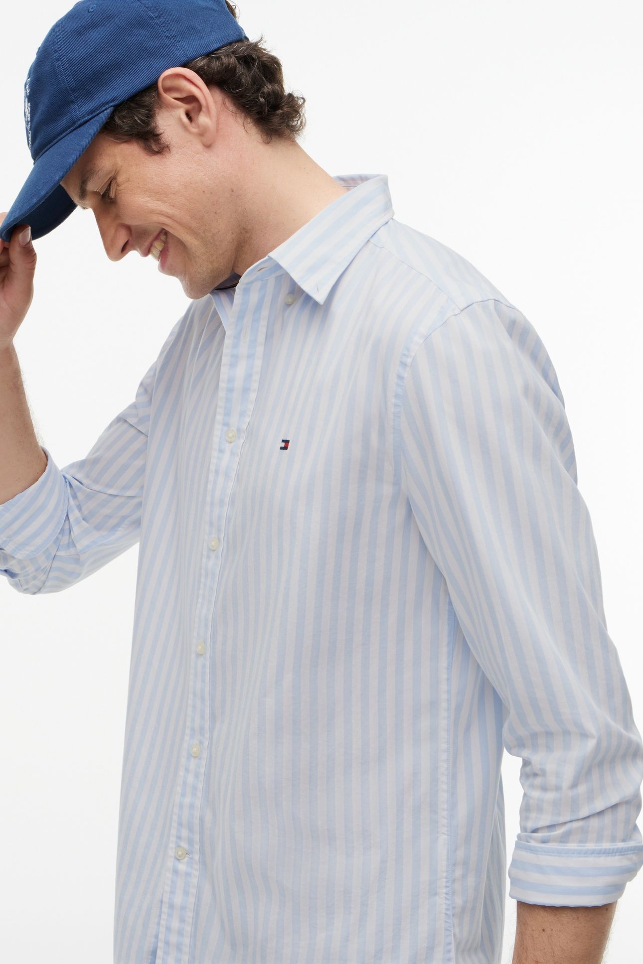 FLEX POPLIN CLASSIC SWEET BLUE/STRIPE 6