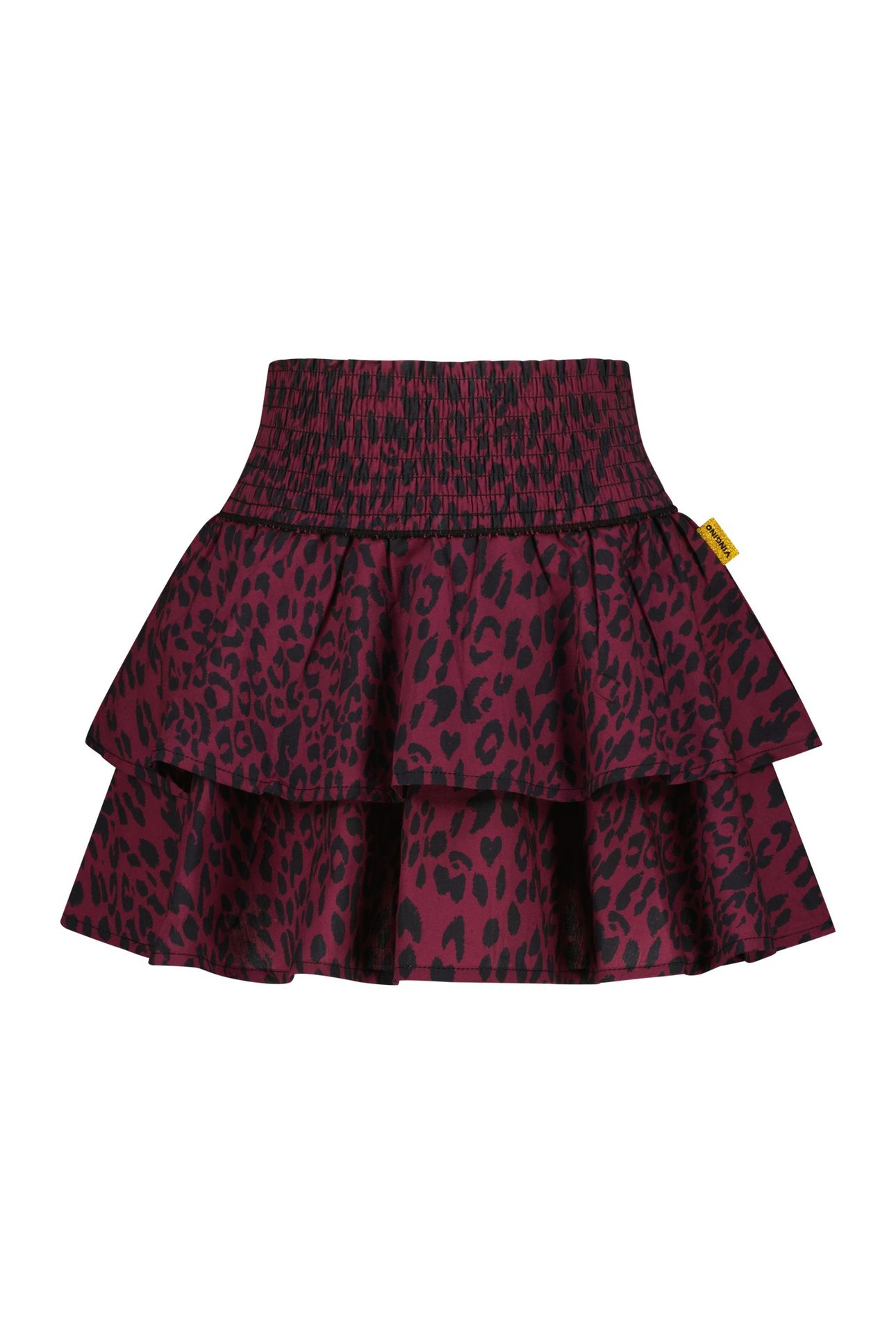 GIRLS QARLIEN MINI SKIRT BURGUNDY RED 3