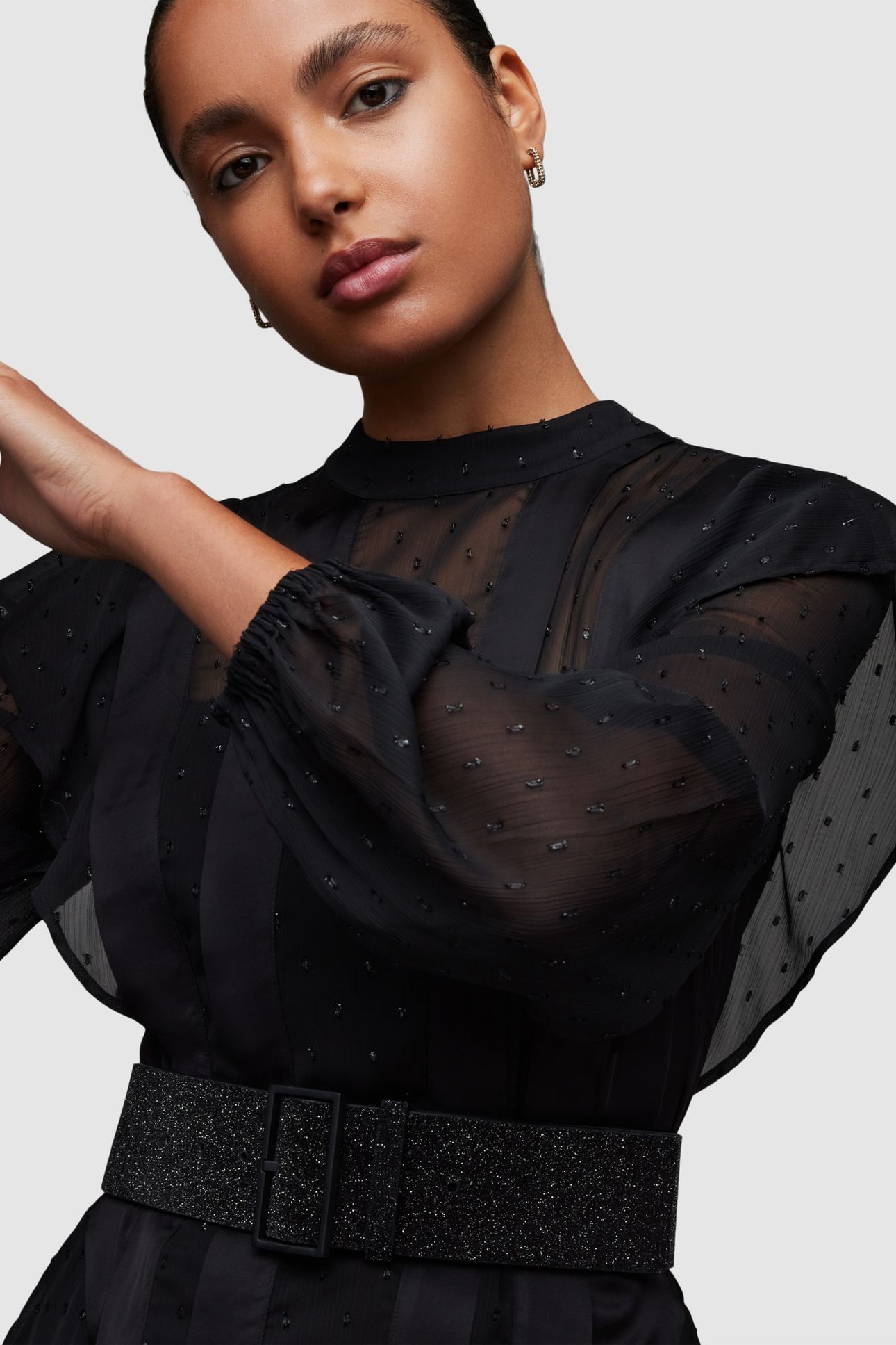 MARY SPARKLE WIDE BE BLACK/MATTE BLACK 5