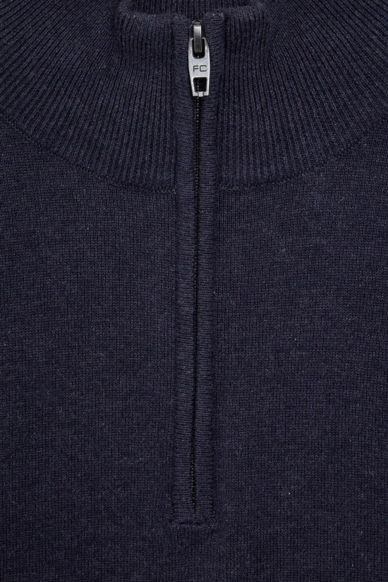 1/2 ZIP COTTON MARINE MEL 3