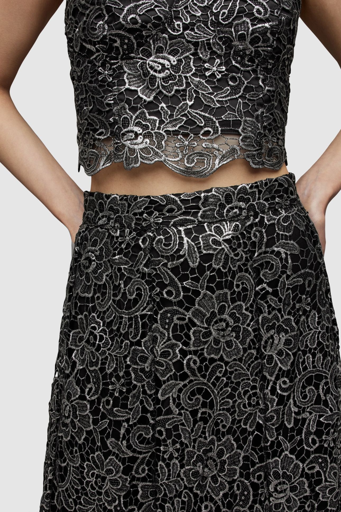 CAMILA SKIRT GUNMETAL GREY 5