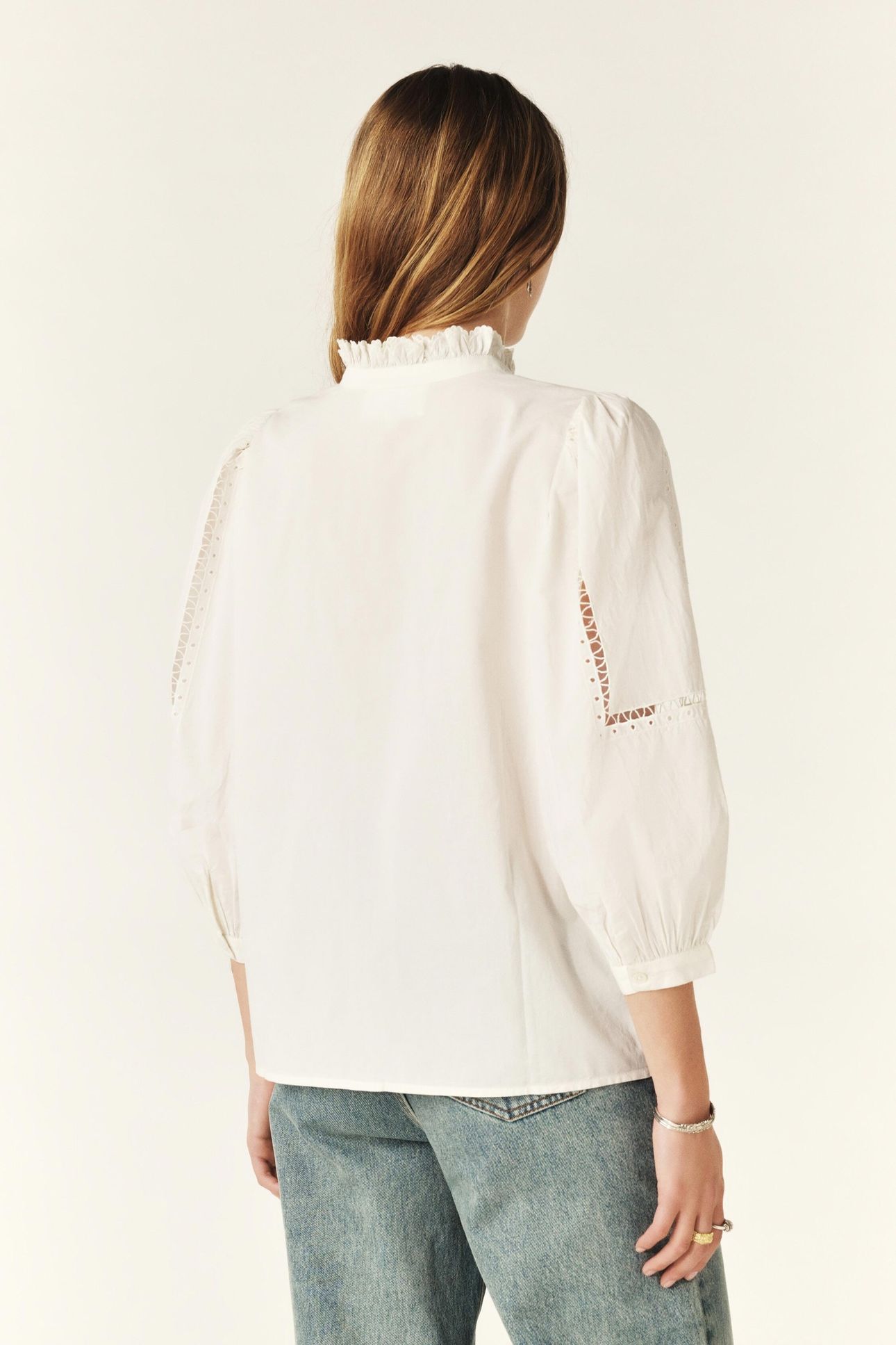 LONG SLEEVES SHIRT ECRU 2