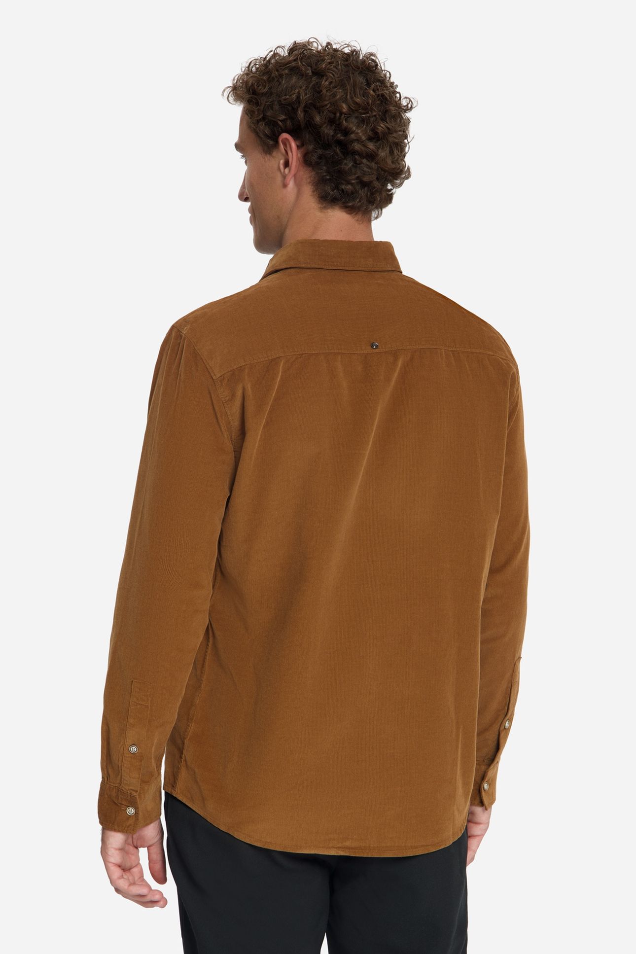 SHIRT BABY CORDUROY CHEST POCKETS CARAMEL 4