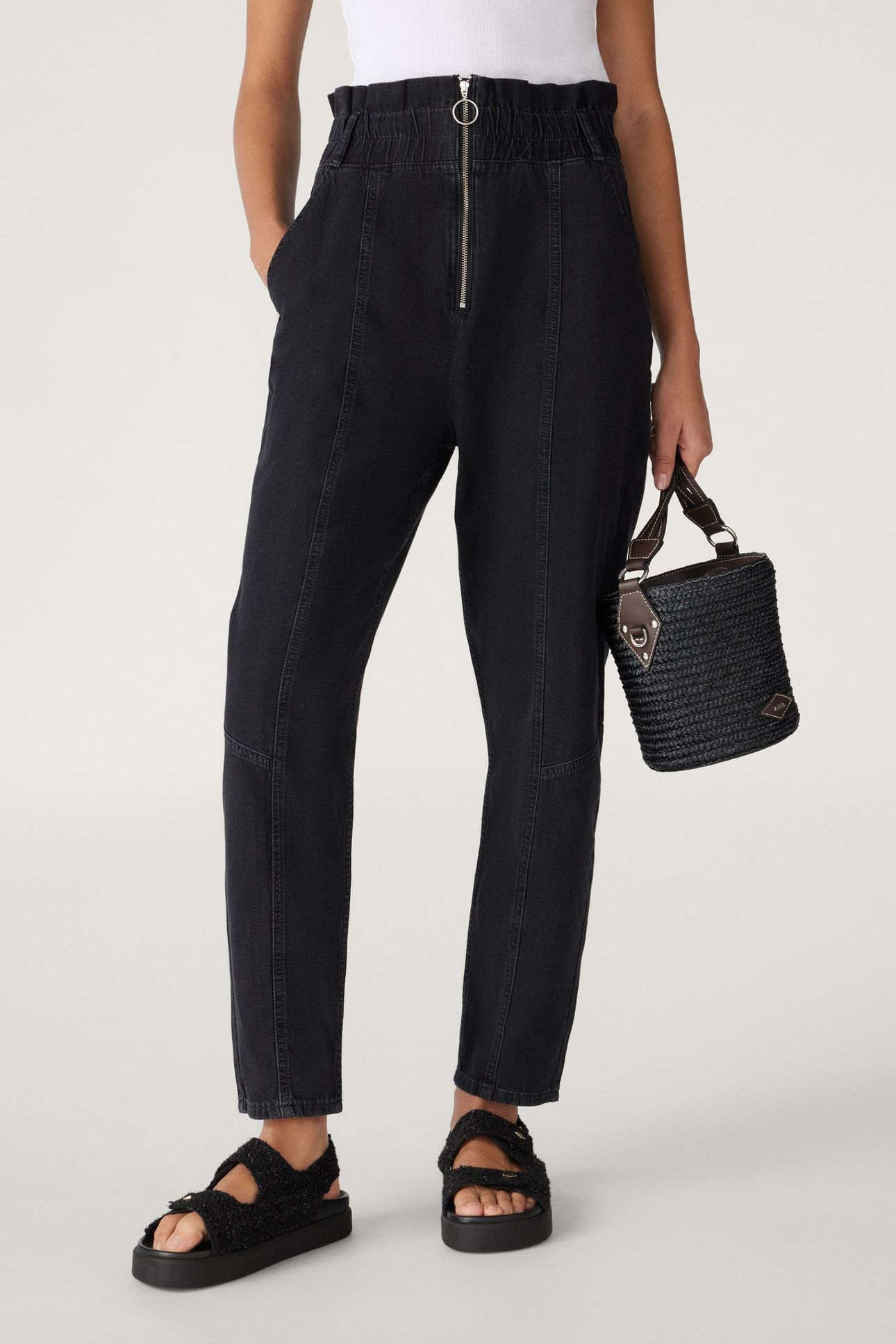 STRAIGHT TROUSERS BLACK 1