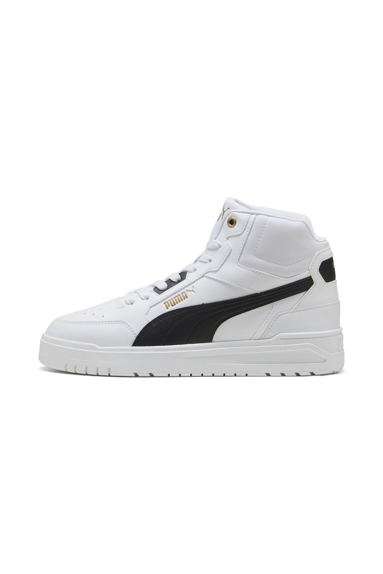 UNISEX SHUFFLE DOWNTOWN MID WHITE-BLACK-GOLD 6