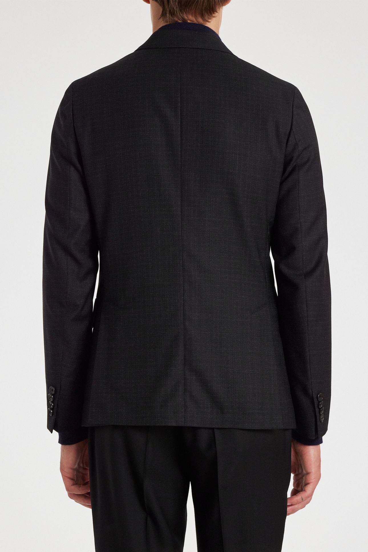MENS 2 BUTTON JACKET BLACK 2