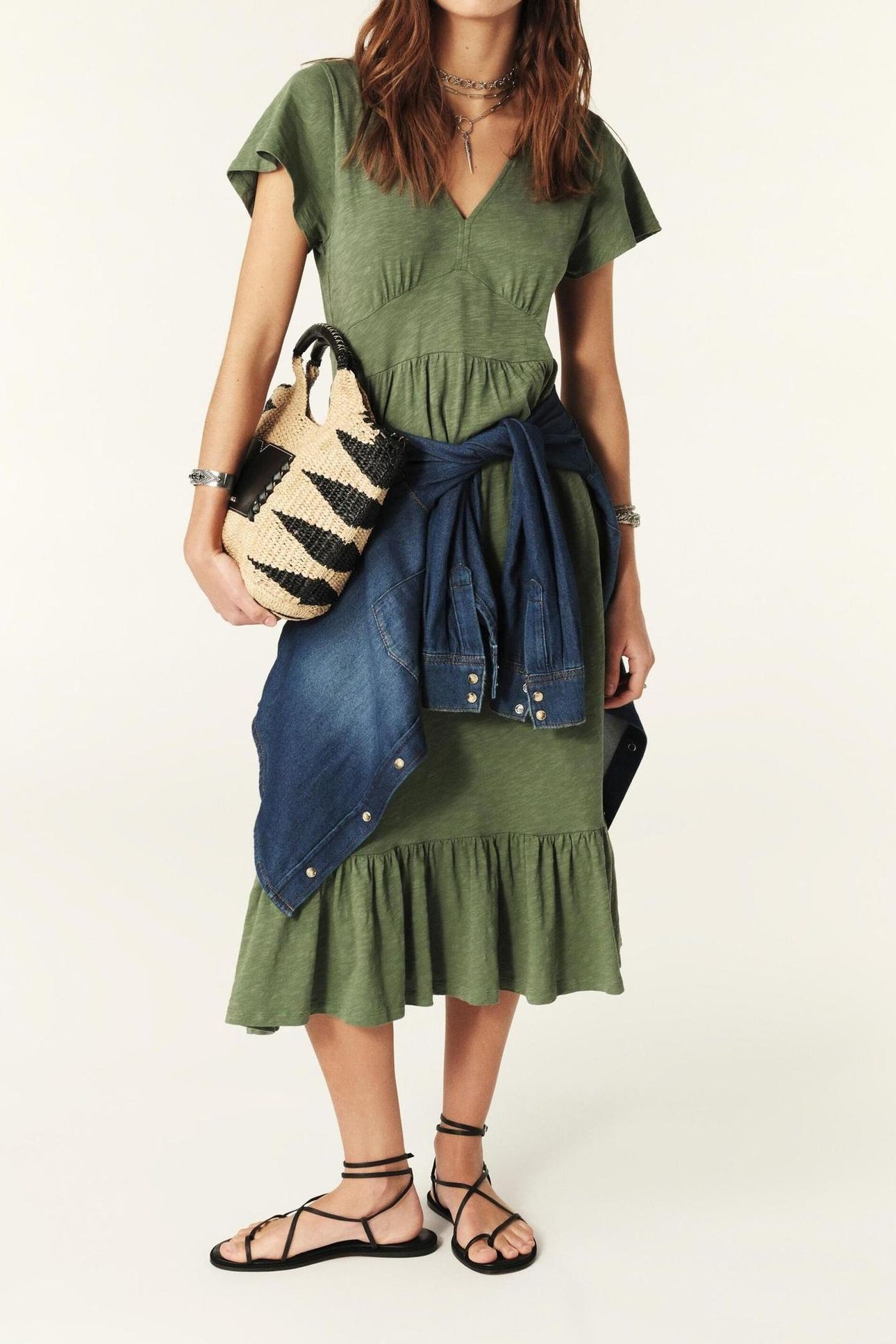 MID-LENGTH DRESS KAKI 4