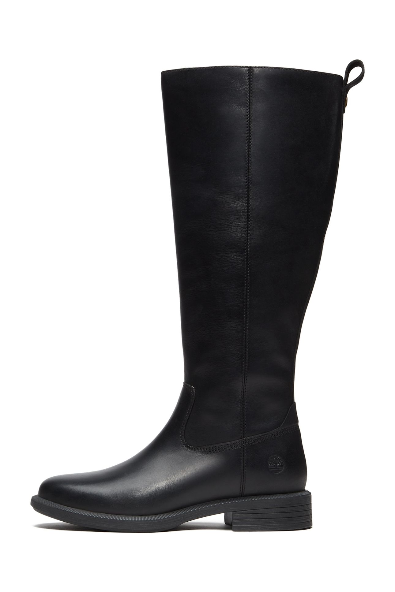 VERONA SQUARE TALL ZIP UP BOOT BLACK FULL GRAIN 7
