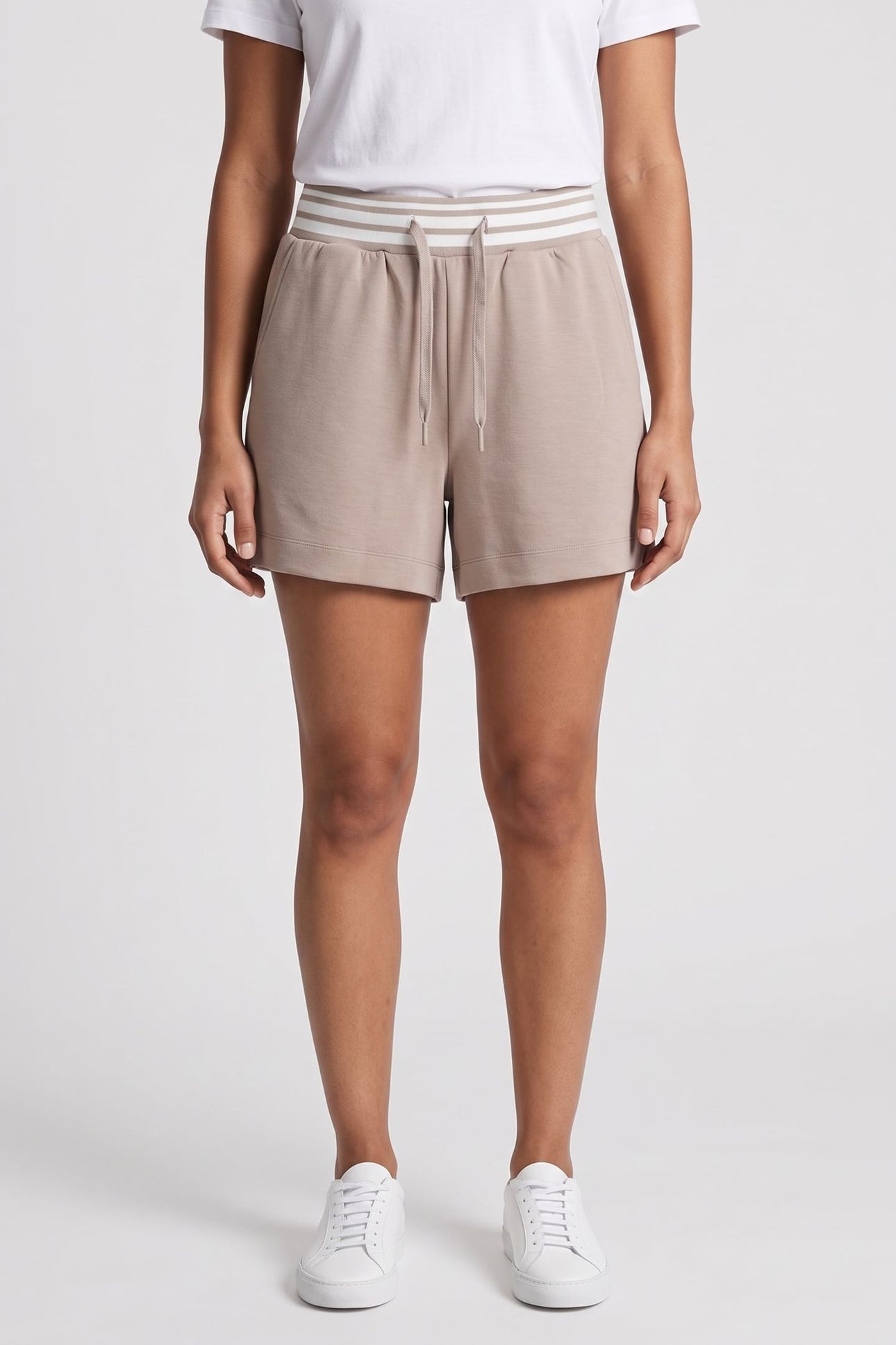 TIPPING SHORTS WASHED MACCHIATO/WHT 1