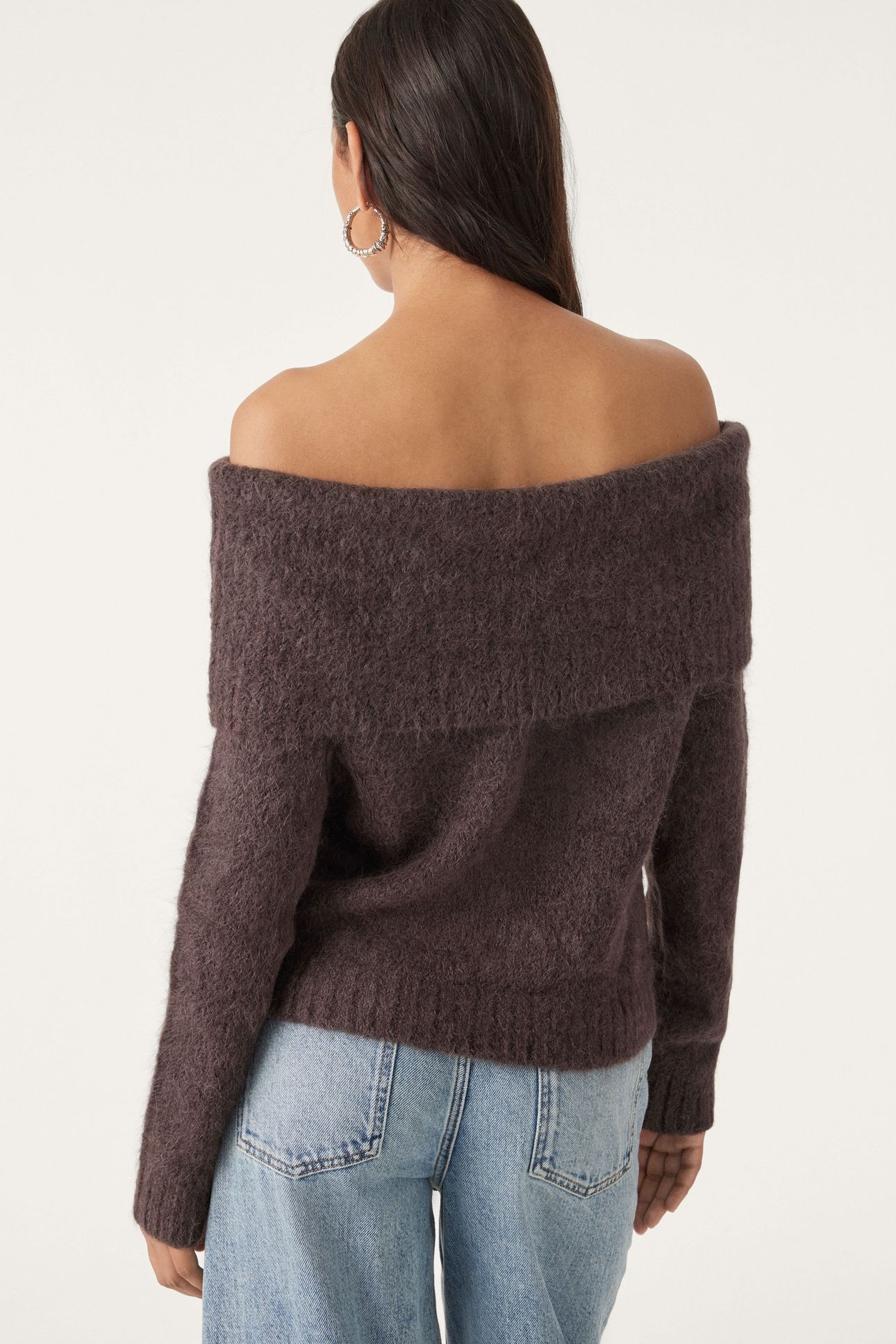 LONG SLEEVES KNIT CHOCO 2