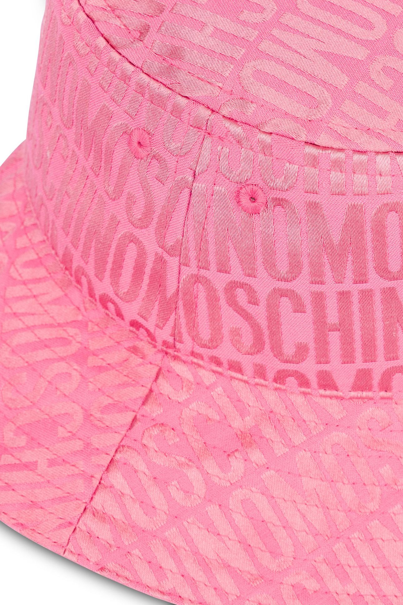 ALLOVER LOGO NYLON BUCKET HAT PINK 3