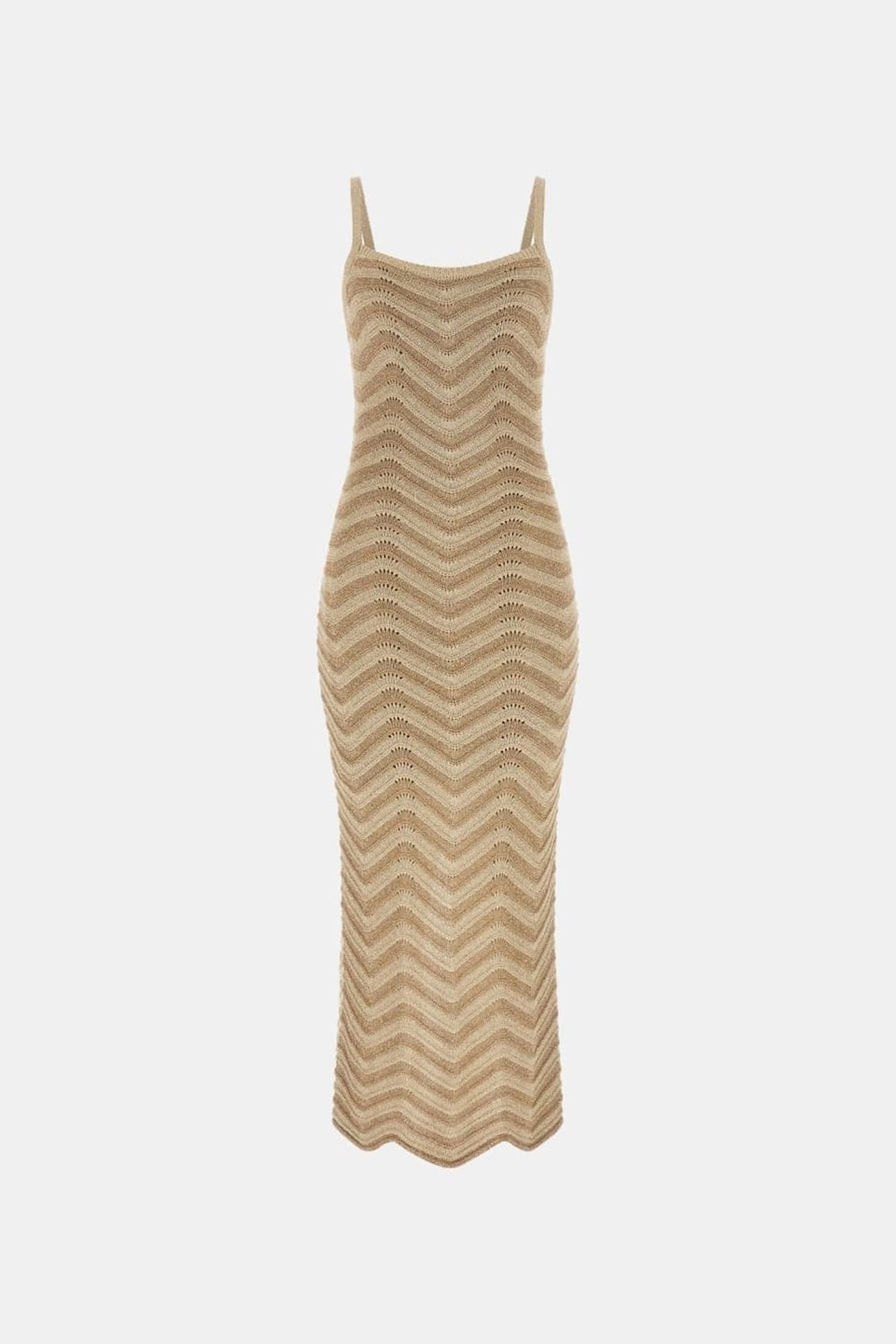 SL VERA CHEVRON LACE NATURAL/GOLD MULTI S 6