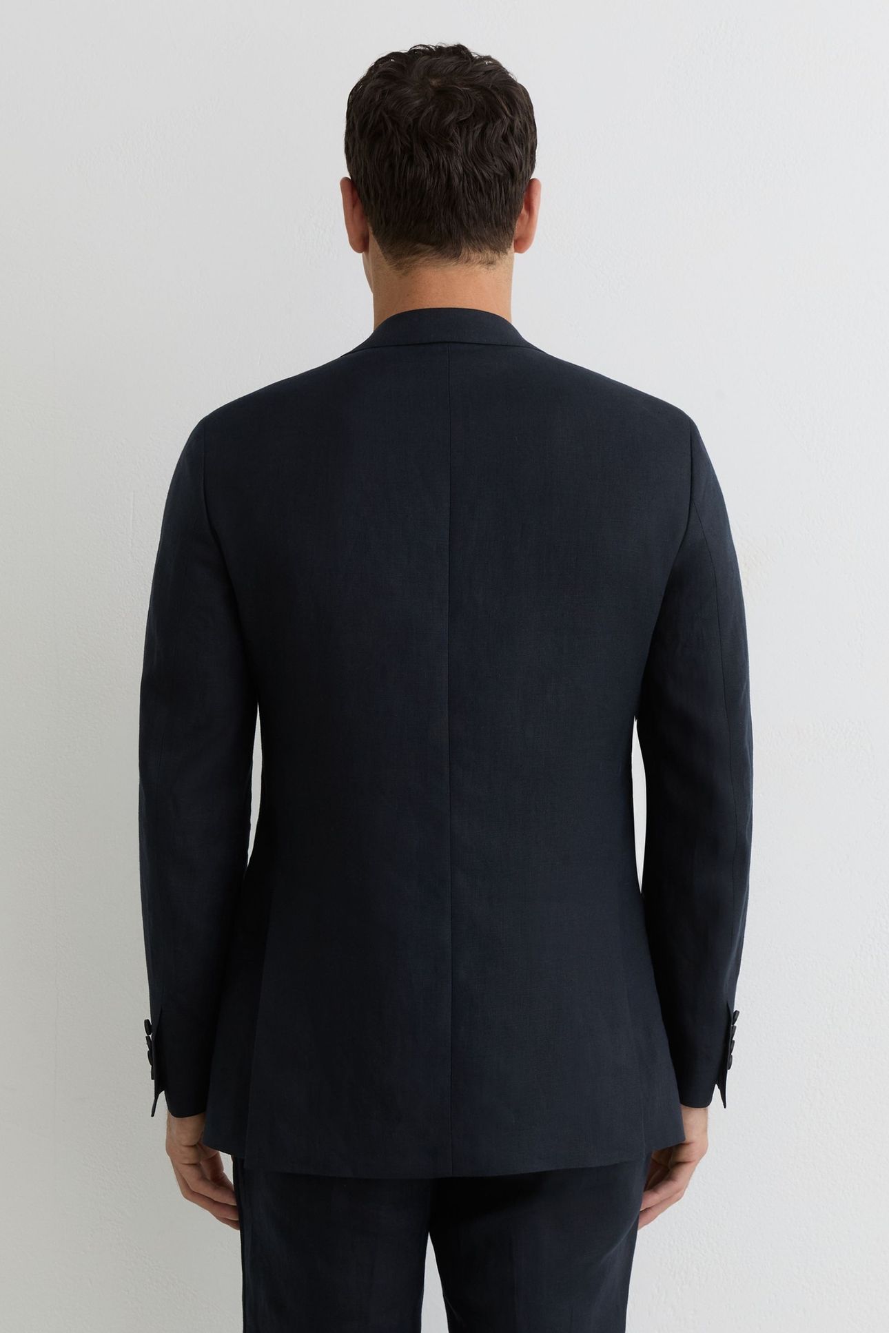 LINEN FIT BLAZER NAVY 3