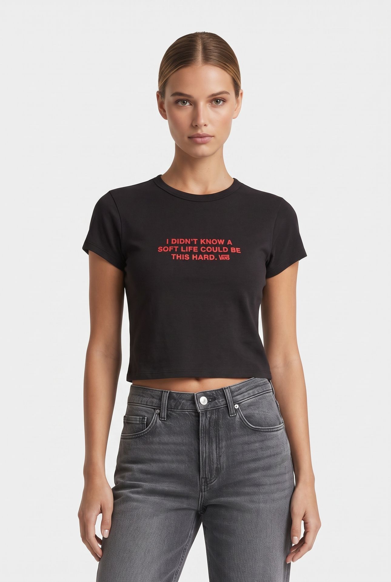 SOFT LIFE BABY TEE BLACK 1