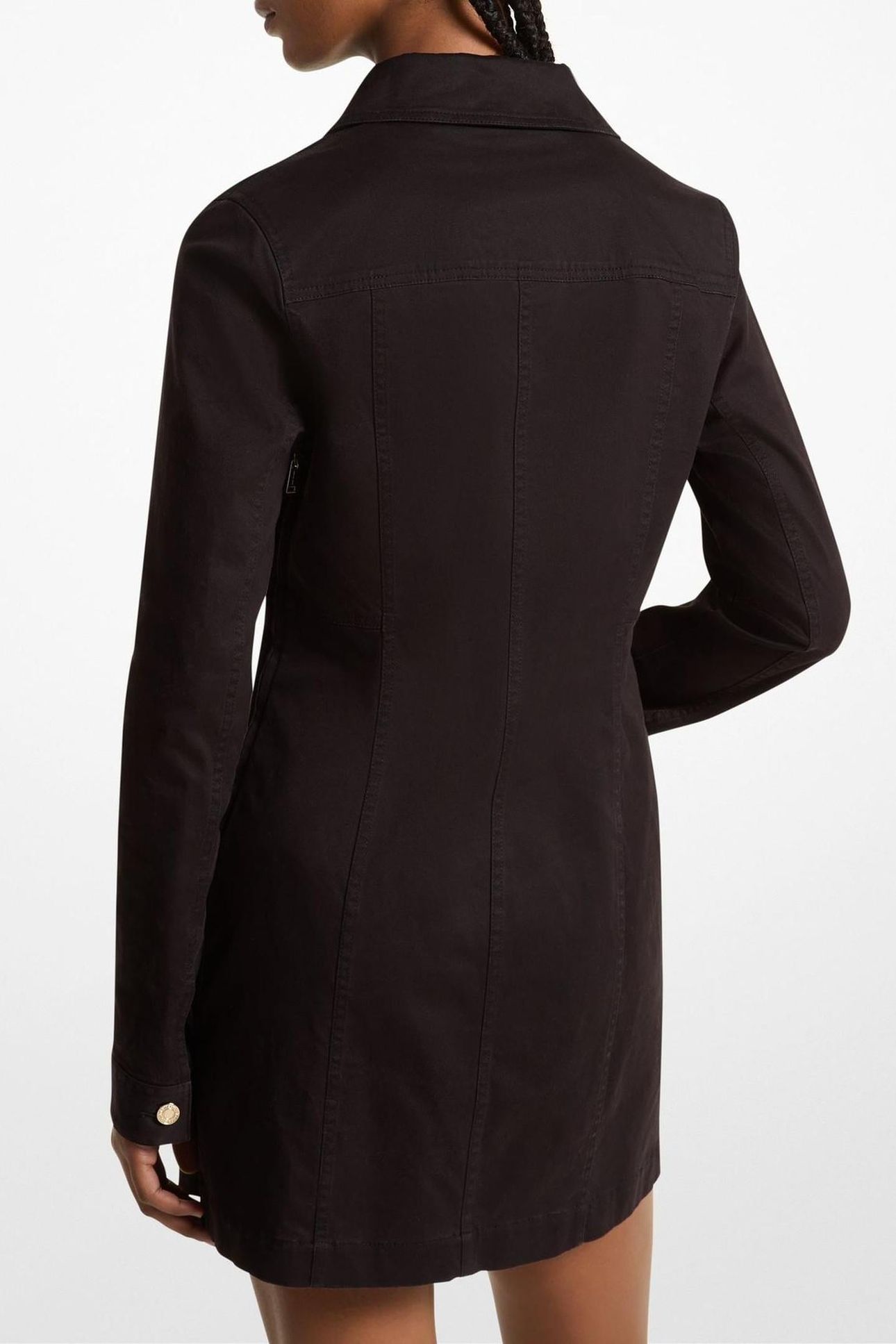 LACE UP LS DRESS BLACK 2