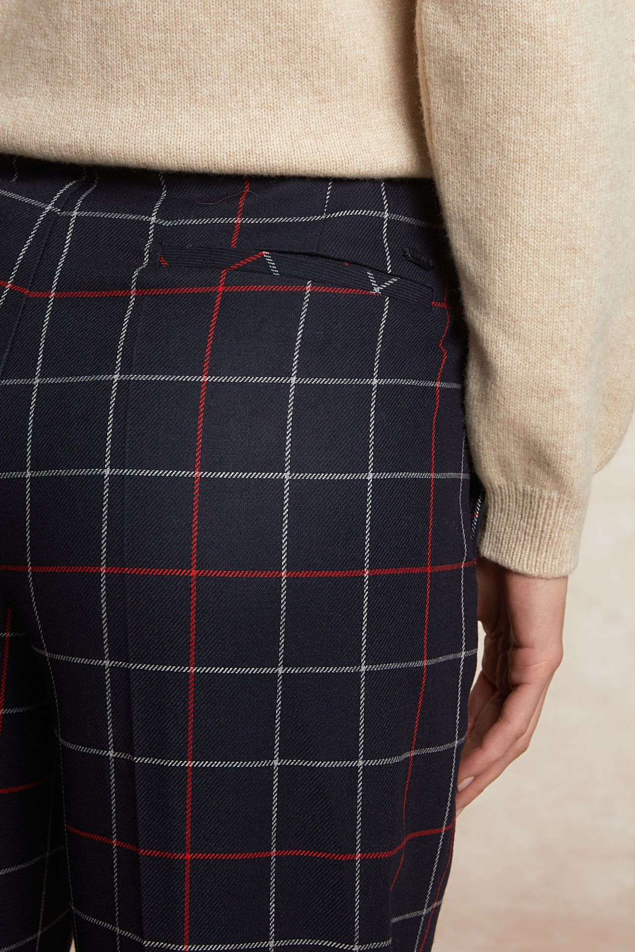 CLASSIC CHECKED 7/8 PANTS BLUE/RED MULTI 4