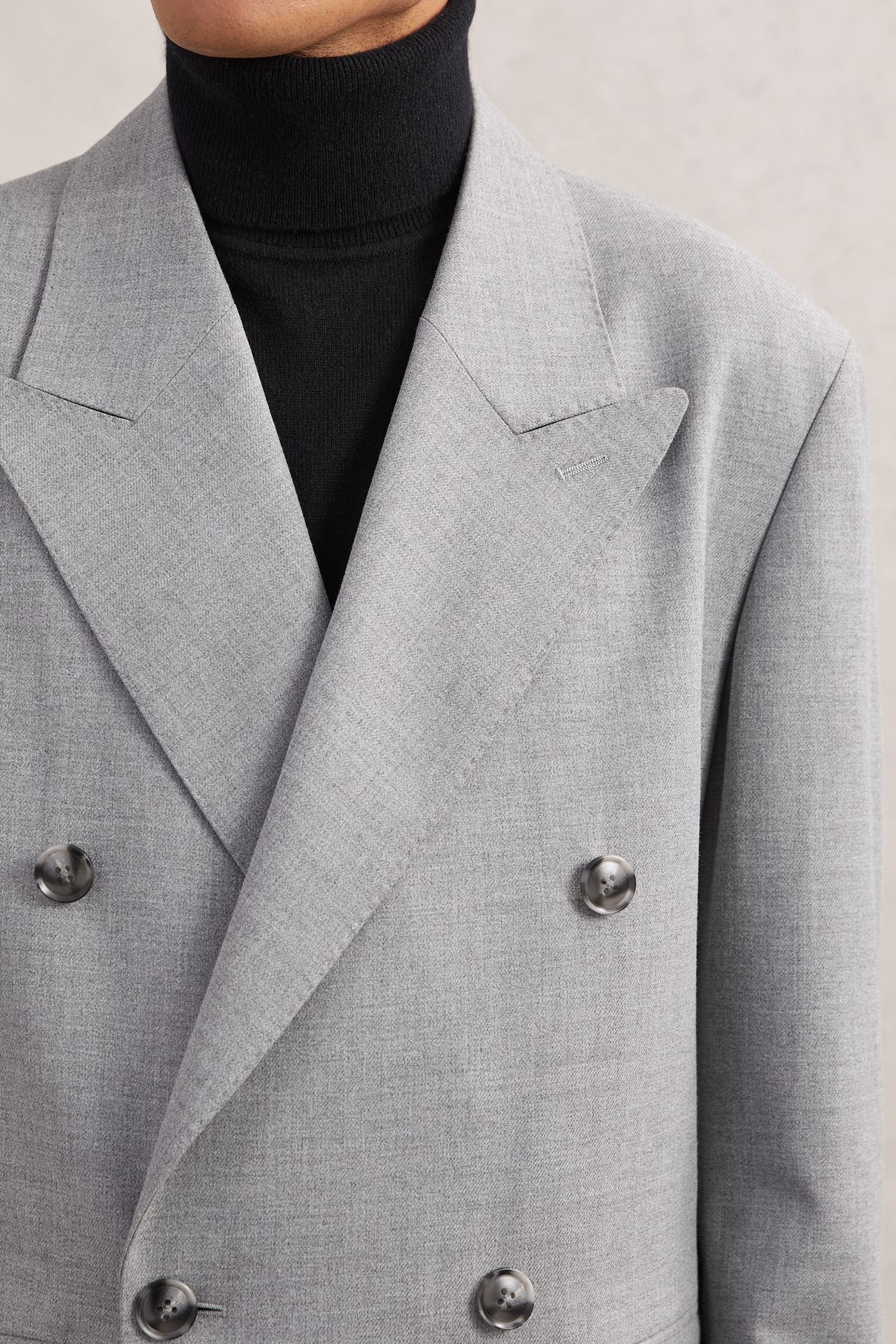 LS DB OVERSIZED OVERCOAT GREY 5