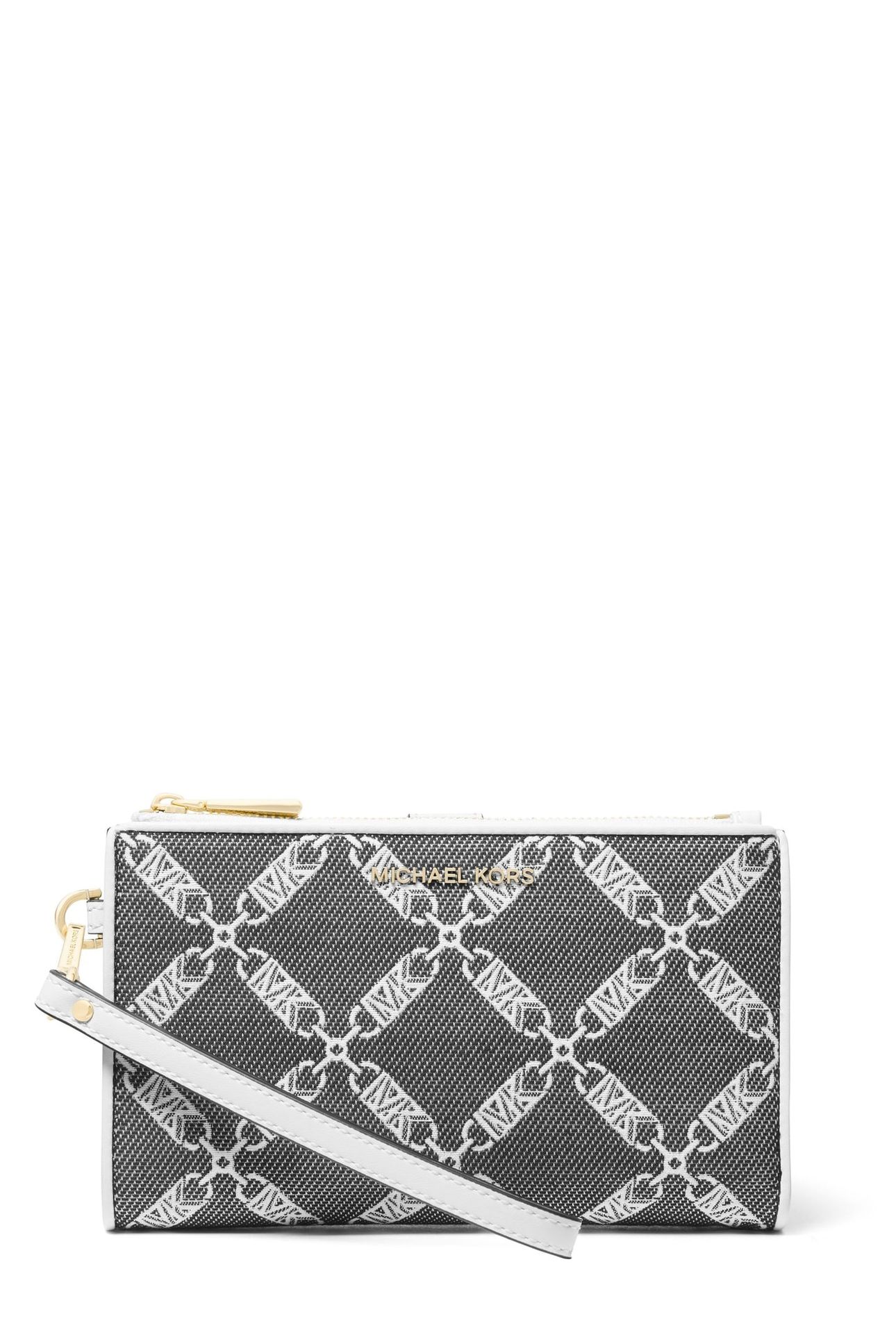 DOUBLE ZIP WRISTLET BLACK/OPTIC WHITE 1