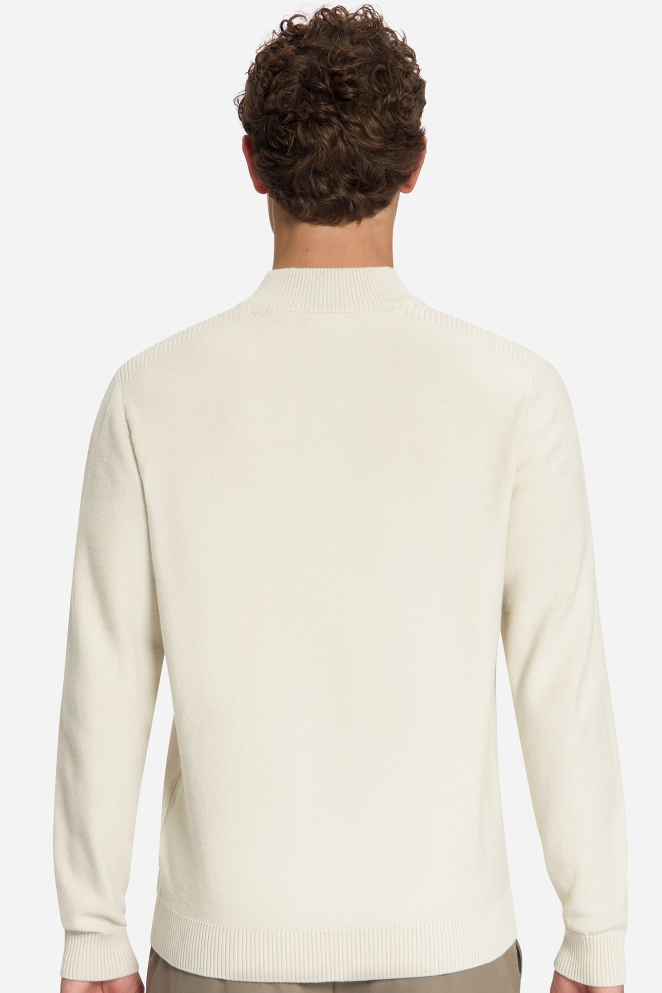 PULLOVER HALF ZIP SHOULDER DETAIL STONE 4