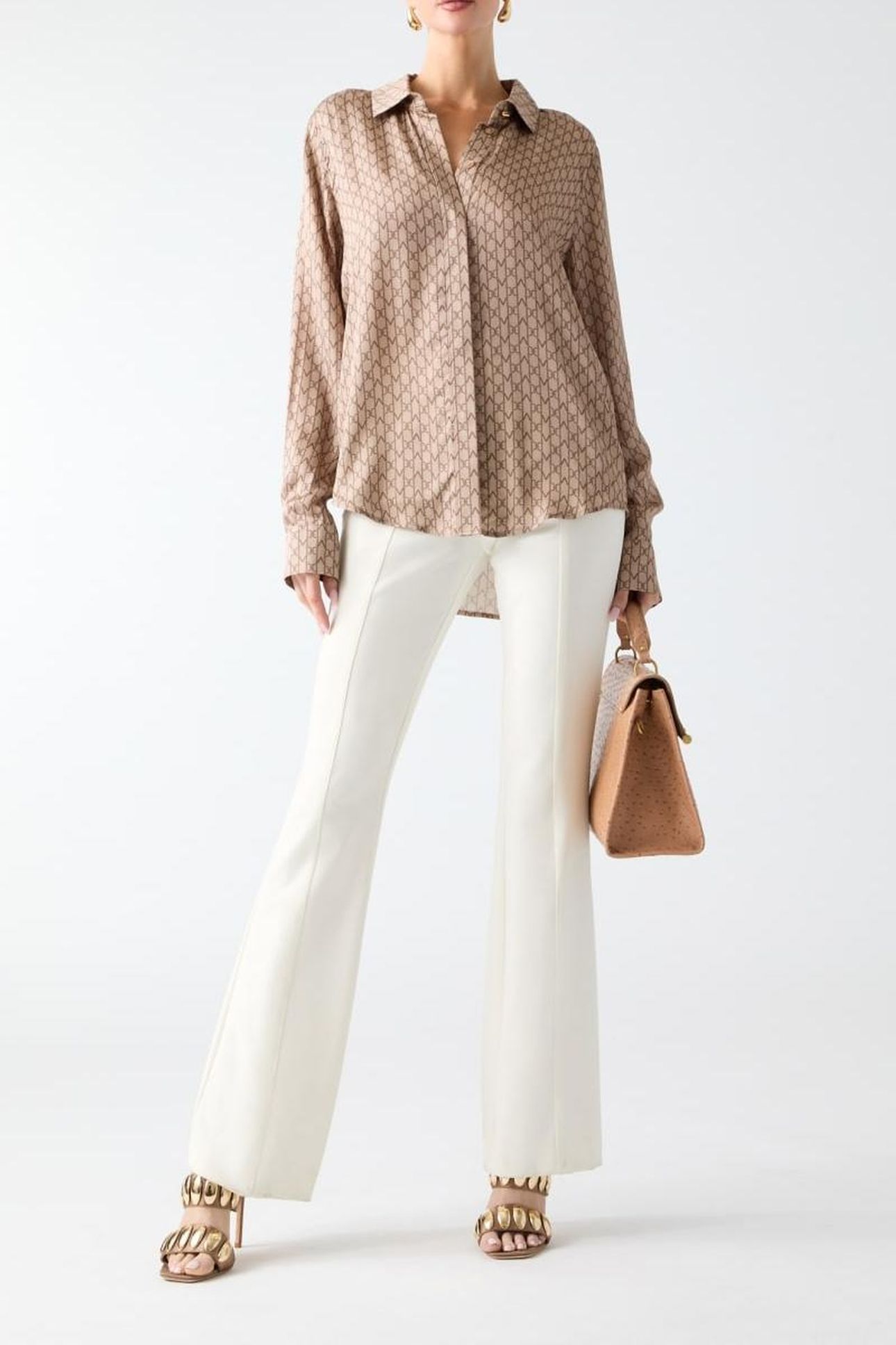 NEW MELISSA SHIRT MONOGRAM COMBO VELVE 4