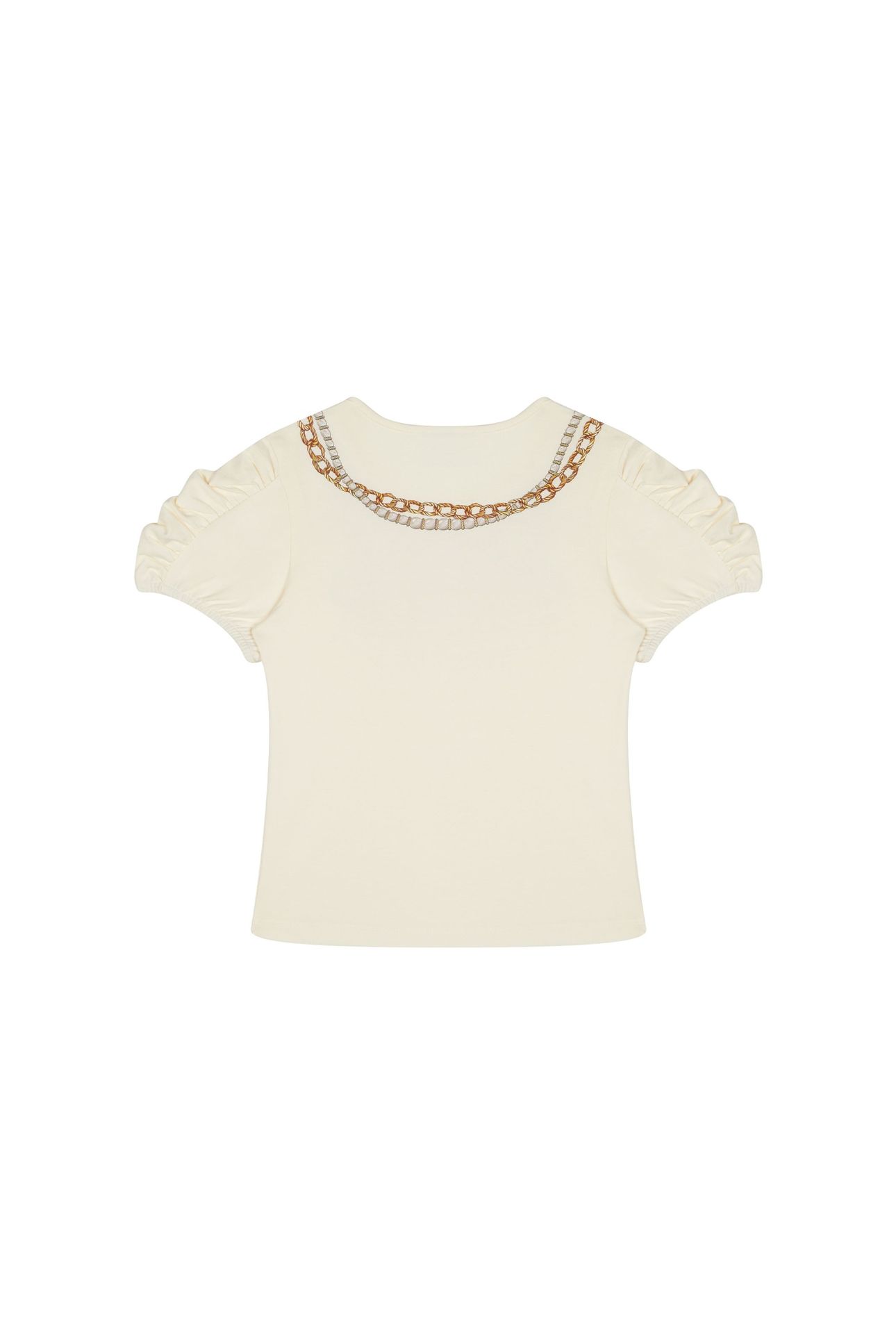 GIRL'S T-SHIRT IN JERSEY SARTORIAL LOGO WHITE 1