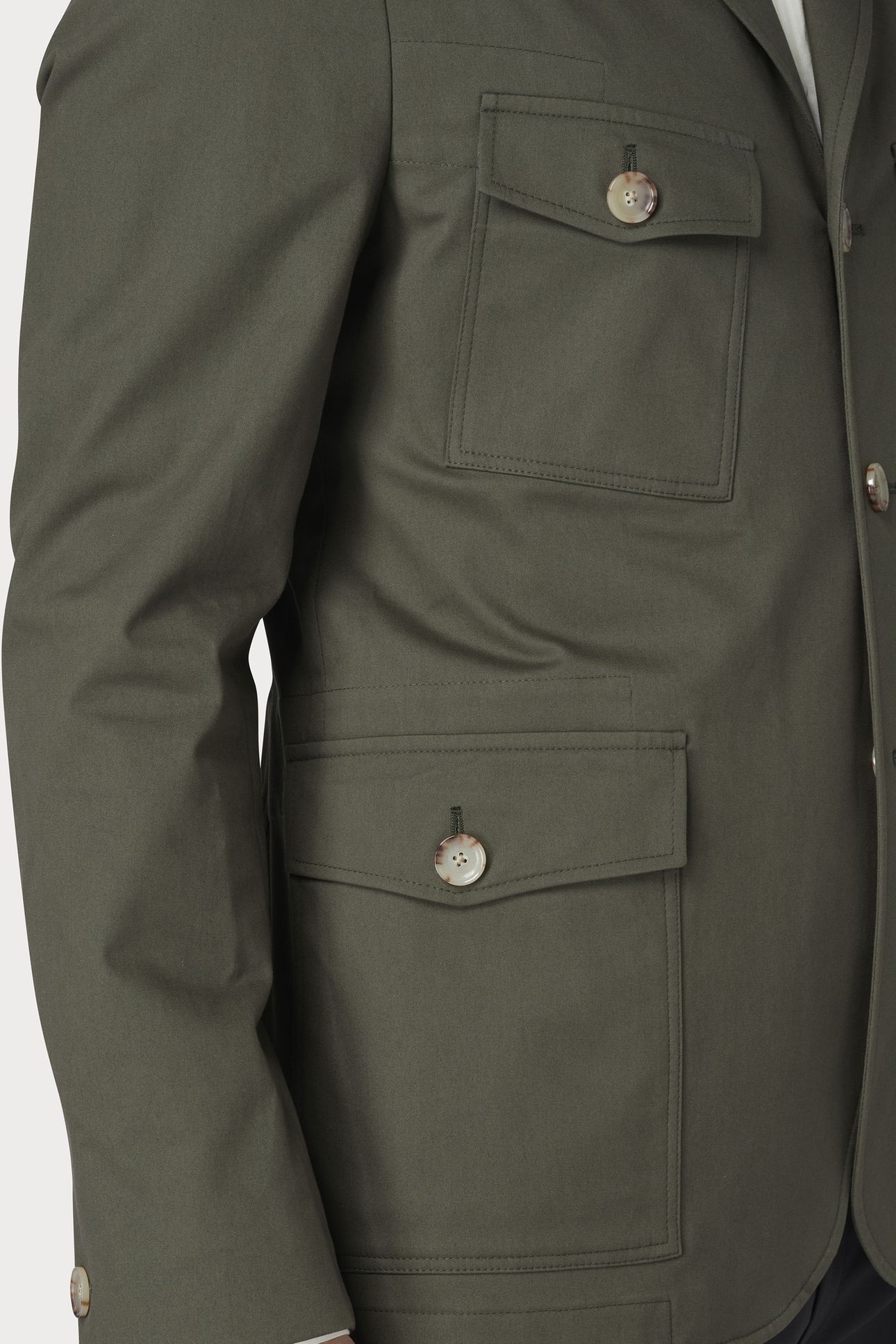 MENS 3 BUTTON JACKET SMOKE 3